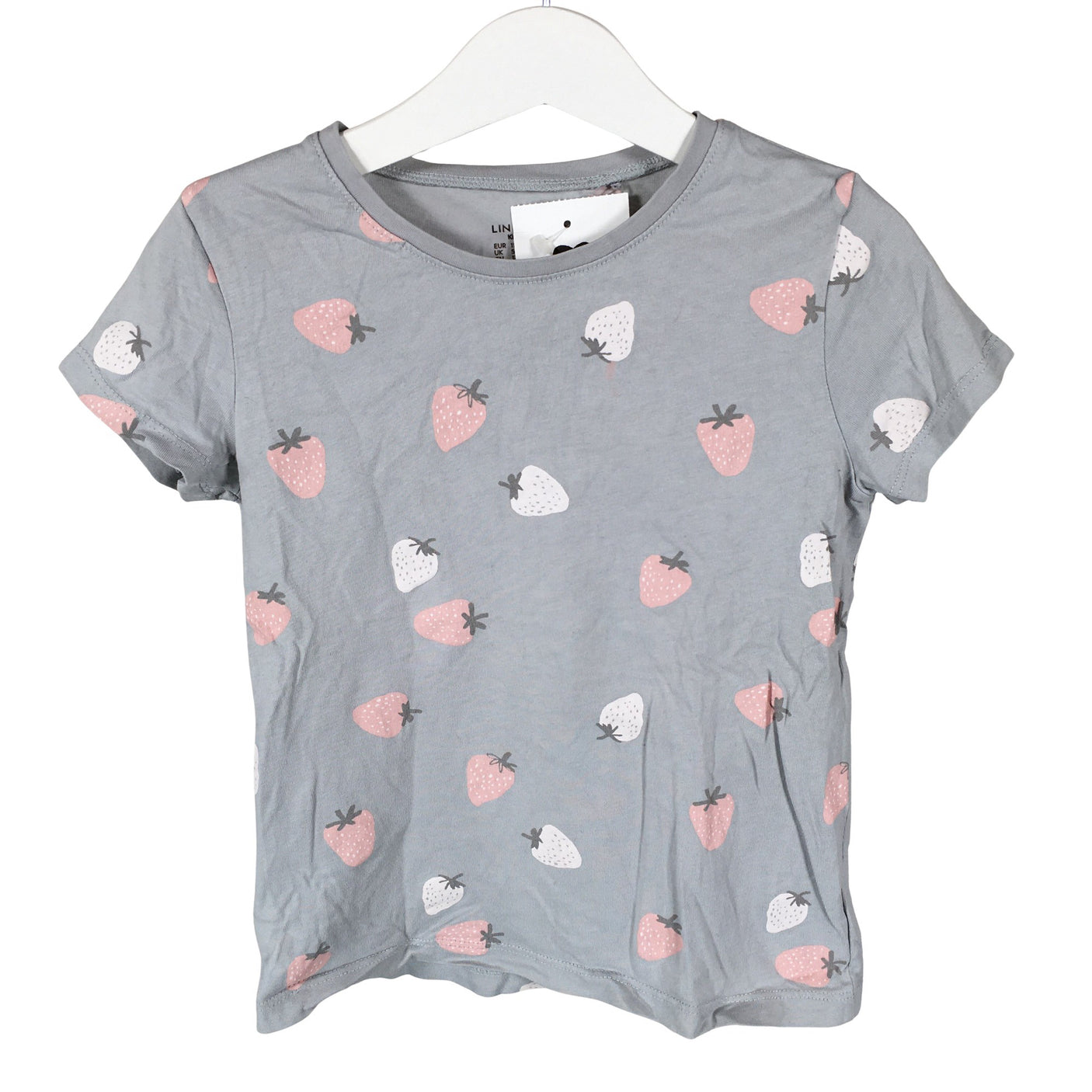 Unisex Lindex - T-shirt, size 110 - 116 - Light blue (1)