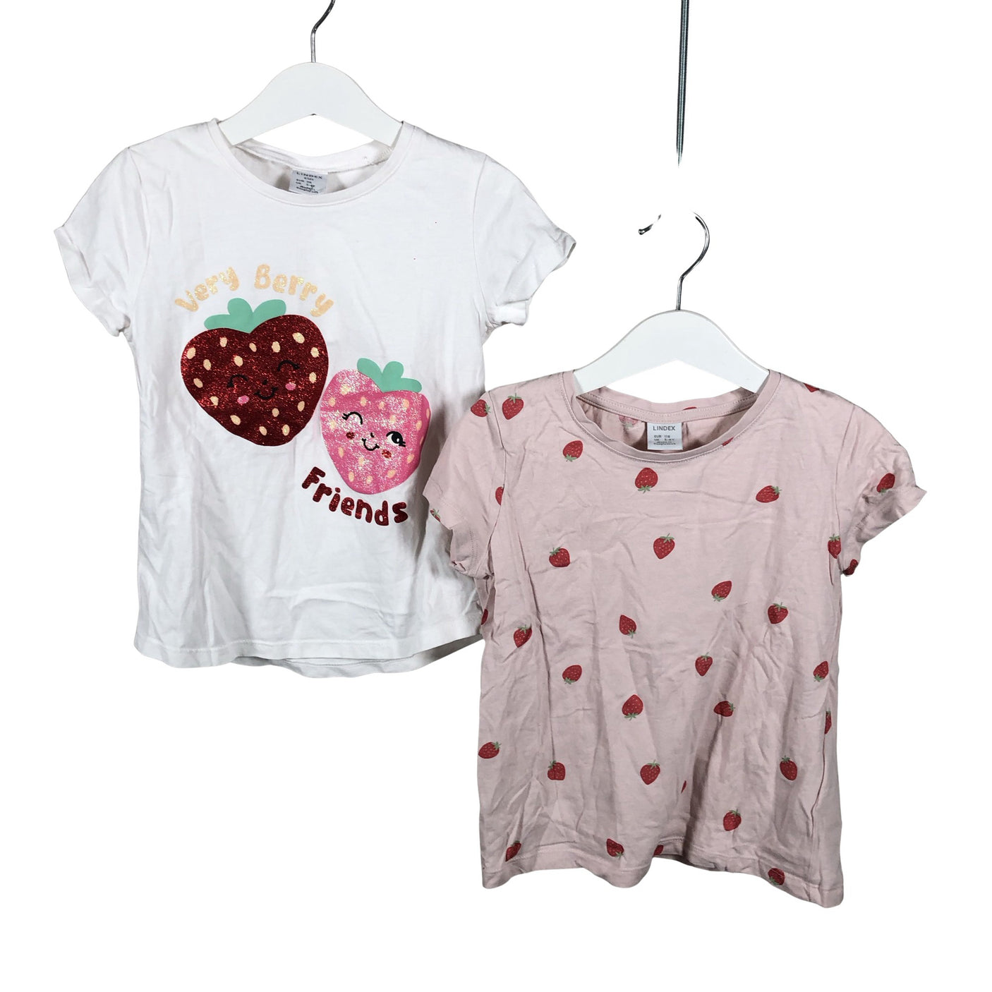 Unisex Lindex - T-shirt, size 110 - 116 - White (1)