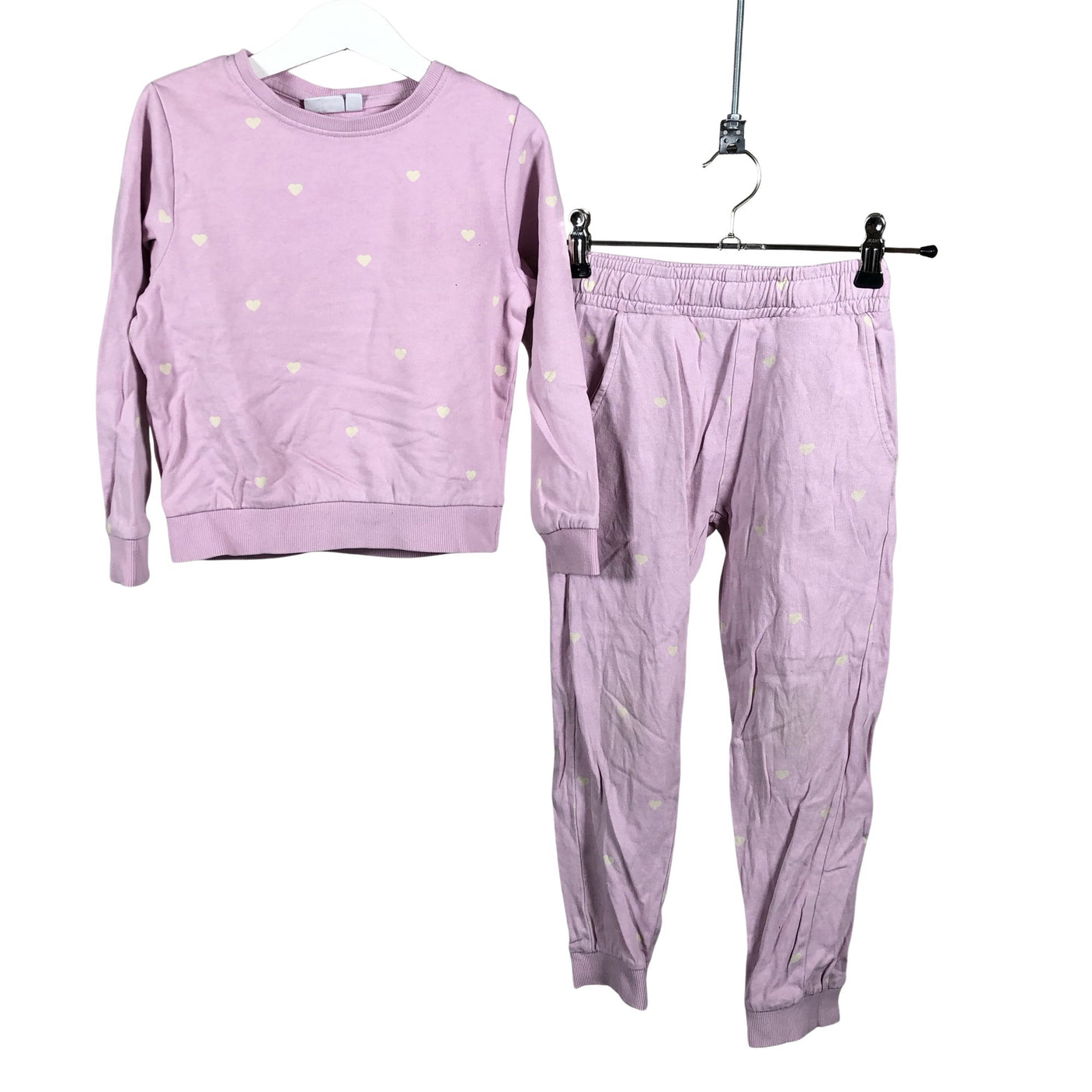Unisex Name It - Sweatshirt and pants set, size 110 - 116 - Light pink (1)