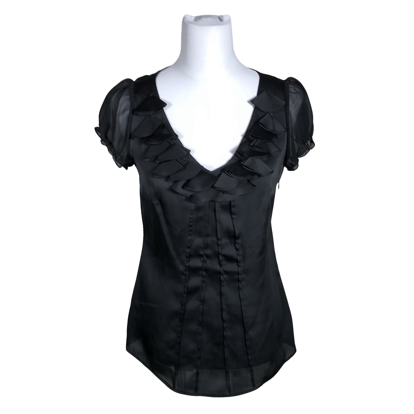 Unisex Esprit - Short-sleeved blouse, size 36 - Black (1)