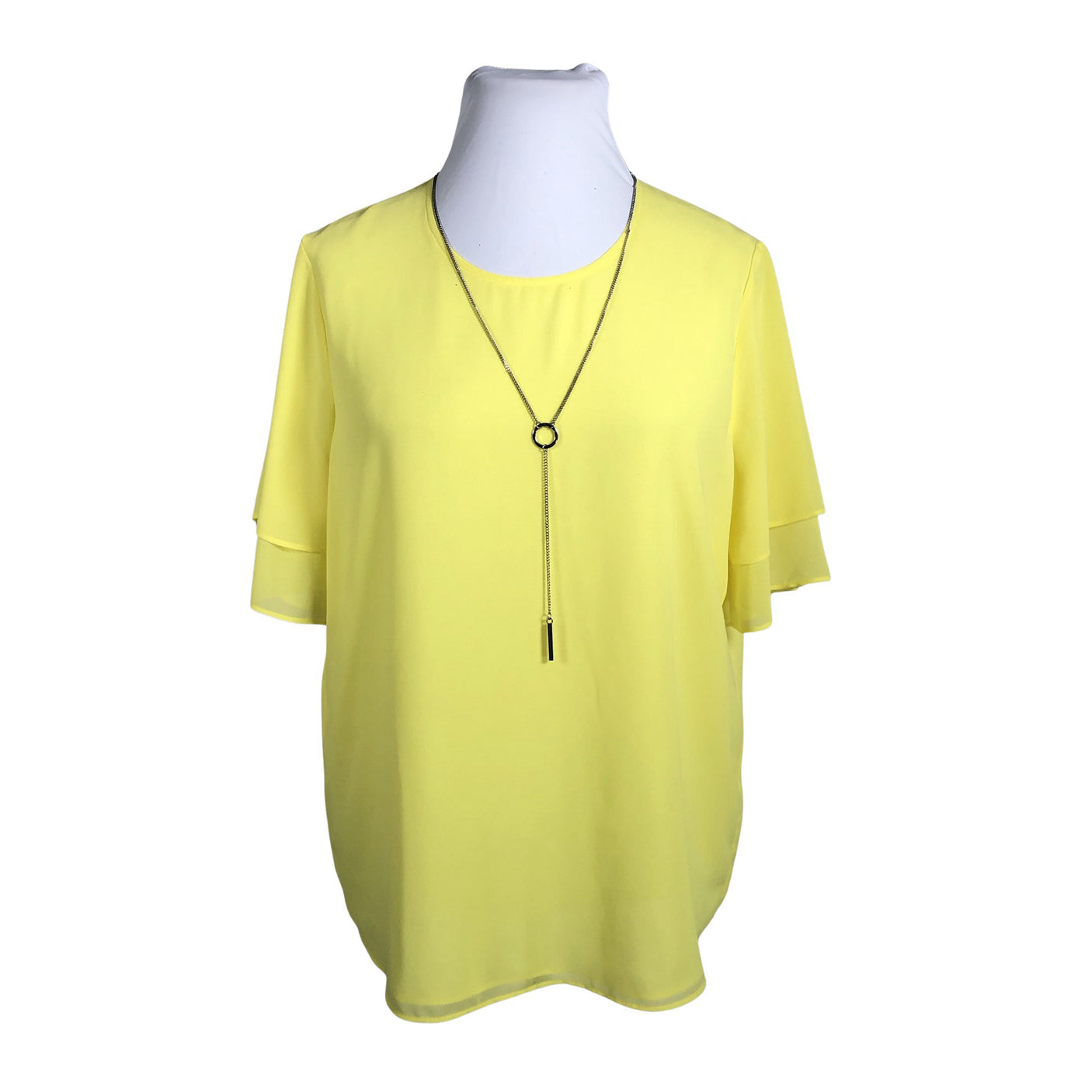 Unisex Finnsön - Short-sleeved blouse, size 44 - Yellow (1)