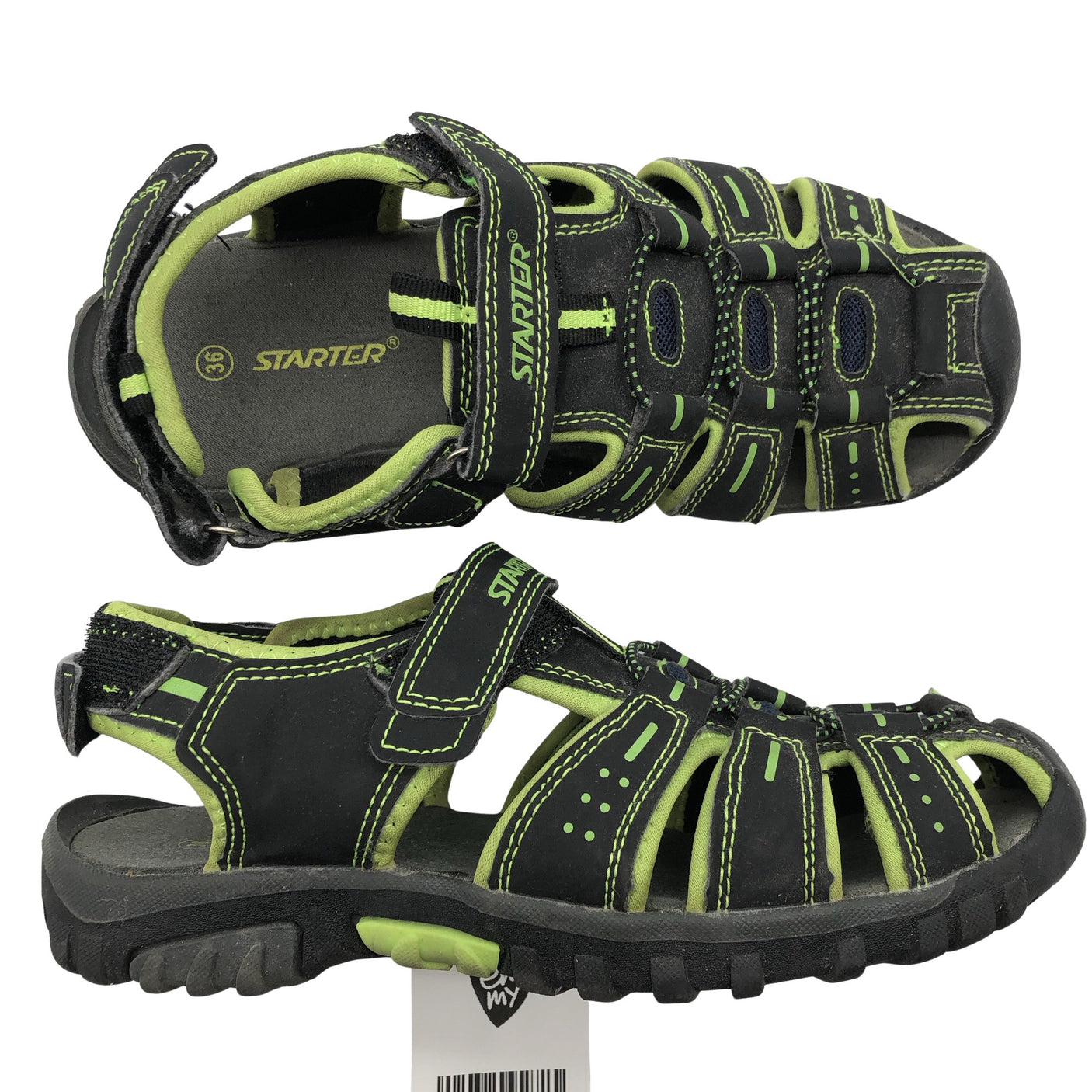 Unisex Starter - Sandals, size 36 - Black (1)