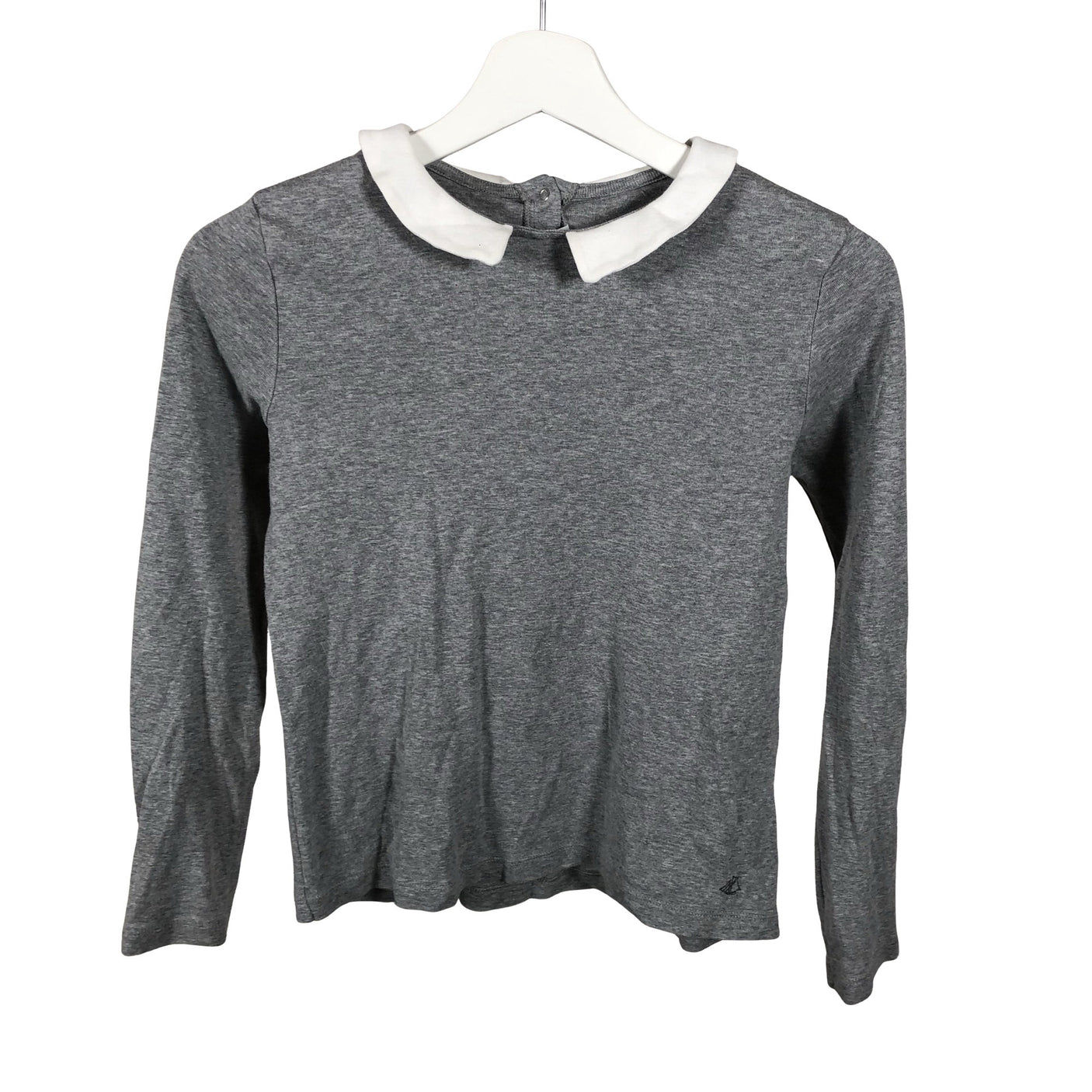 Unisex Petit Bateau - Tricot shirt, size 152 - 158 - Gray (1)