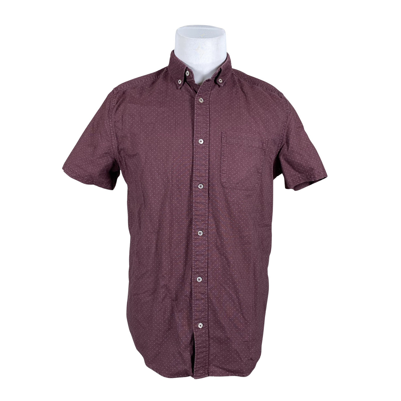Unisex Next - Collared shirt, size M - Wine red (1)