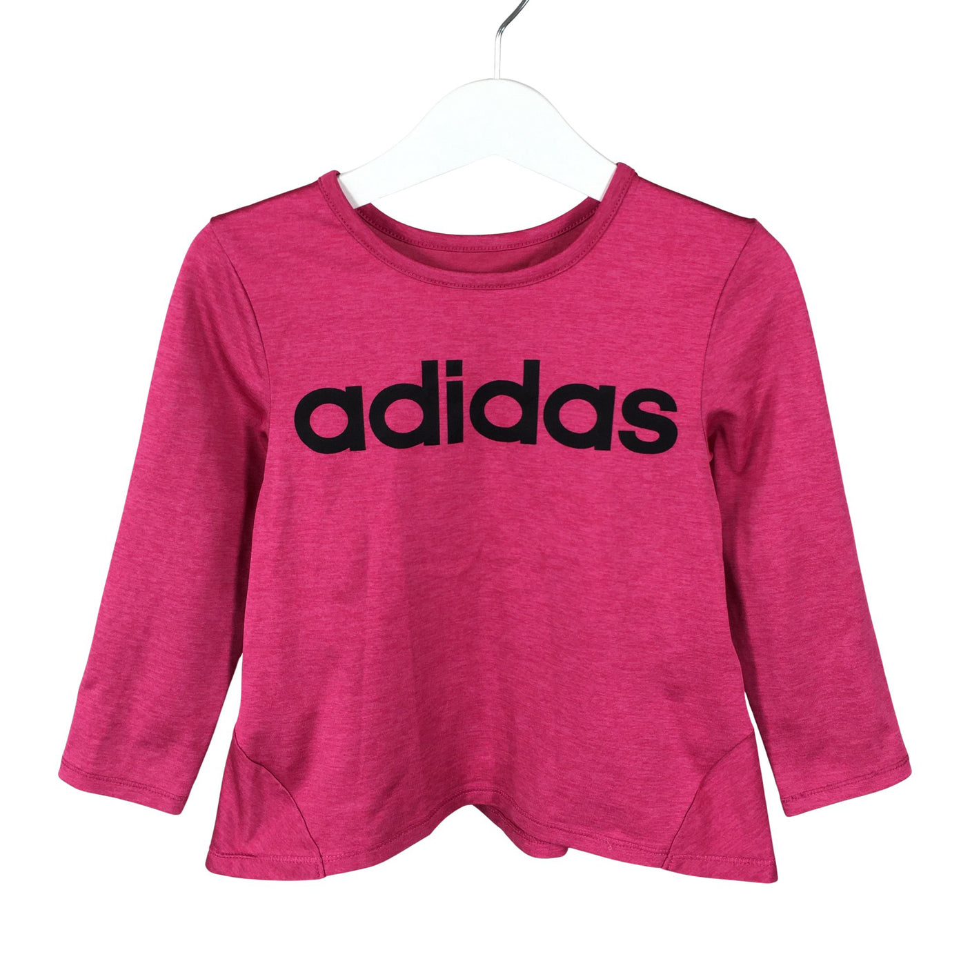Unisex Adidas - Sports shirt, long sleeve, size 98 - 104 - Pink (1)