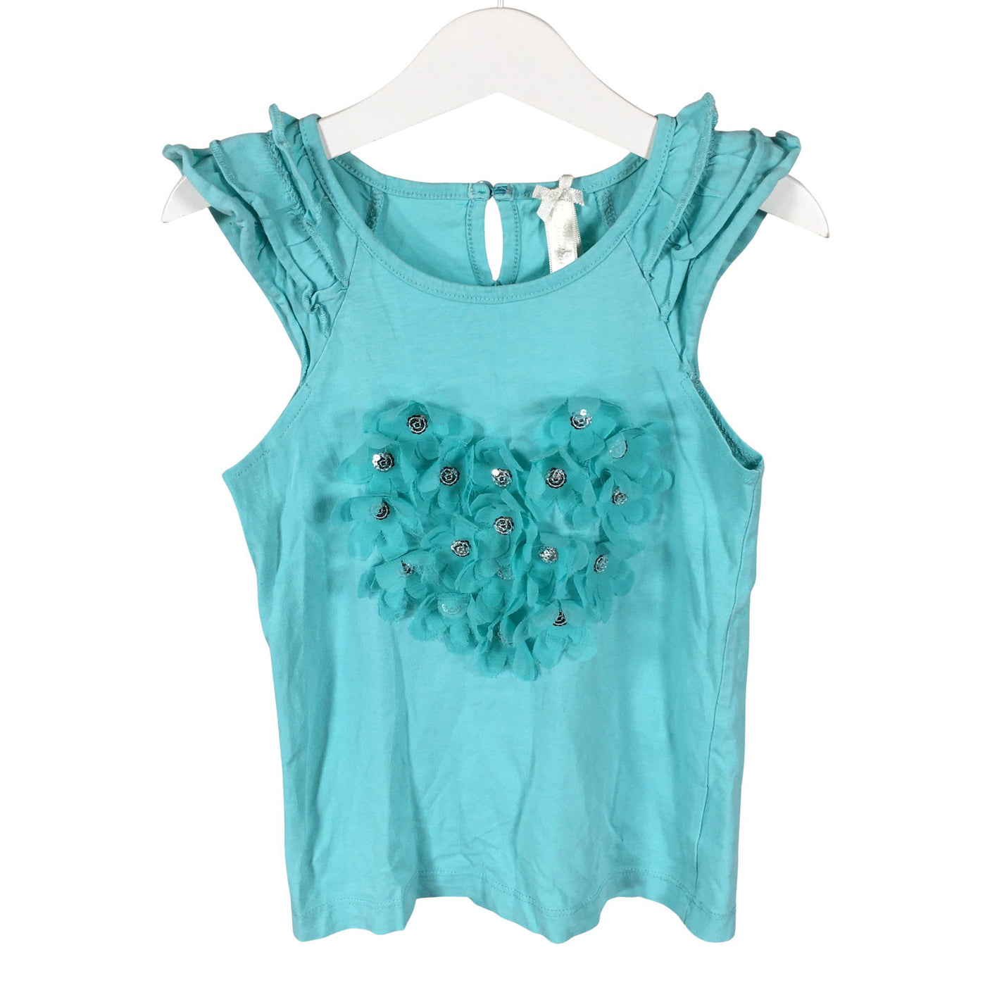 Unisex Kinderit - Tricot tank top, size 116 - 122 - Light blue (1)