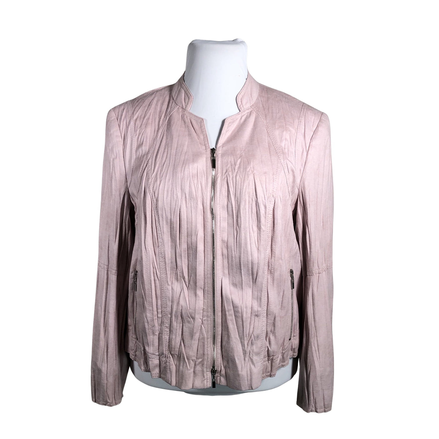 Unisex Gerry Weber - Leather jacket, size 46 - Light pink (1)