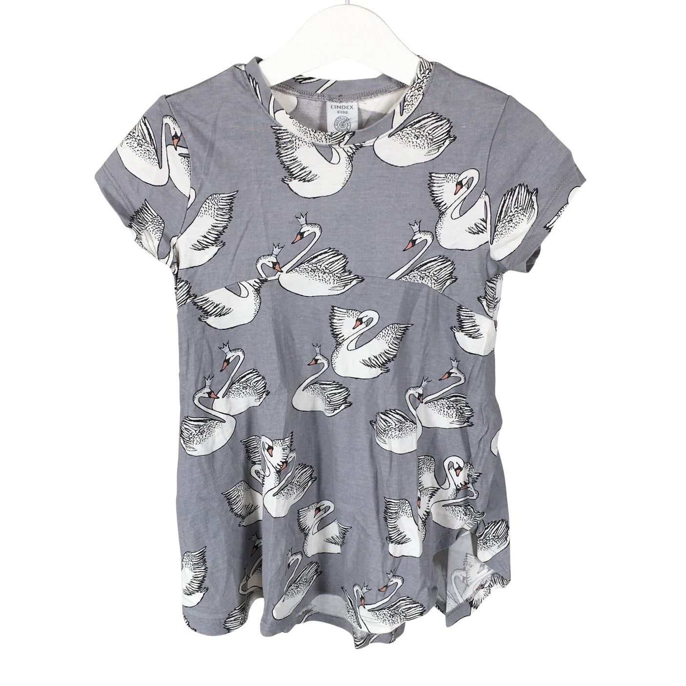 Unisex Lindex - Tricot dress, size 110 - 116 - Gray (1)