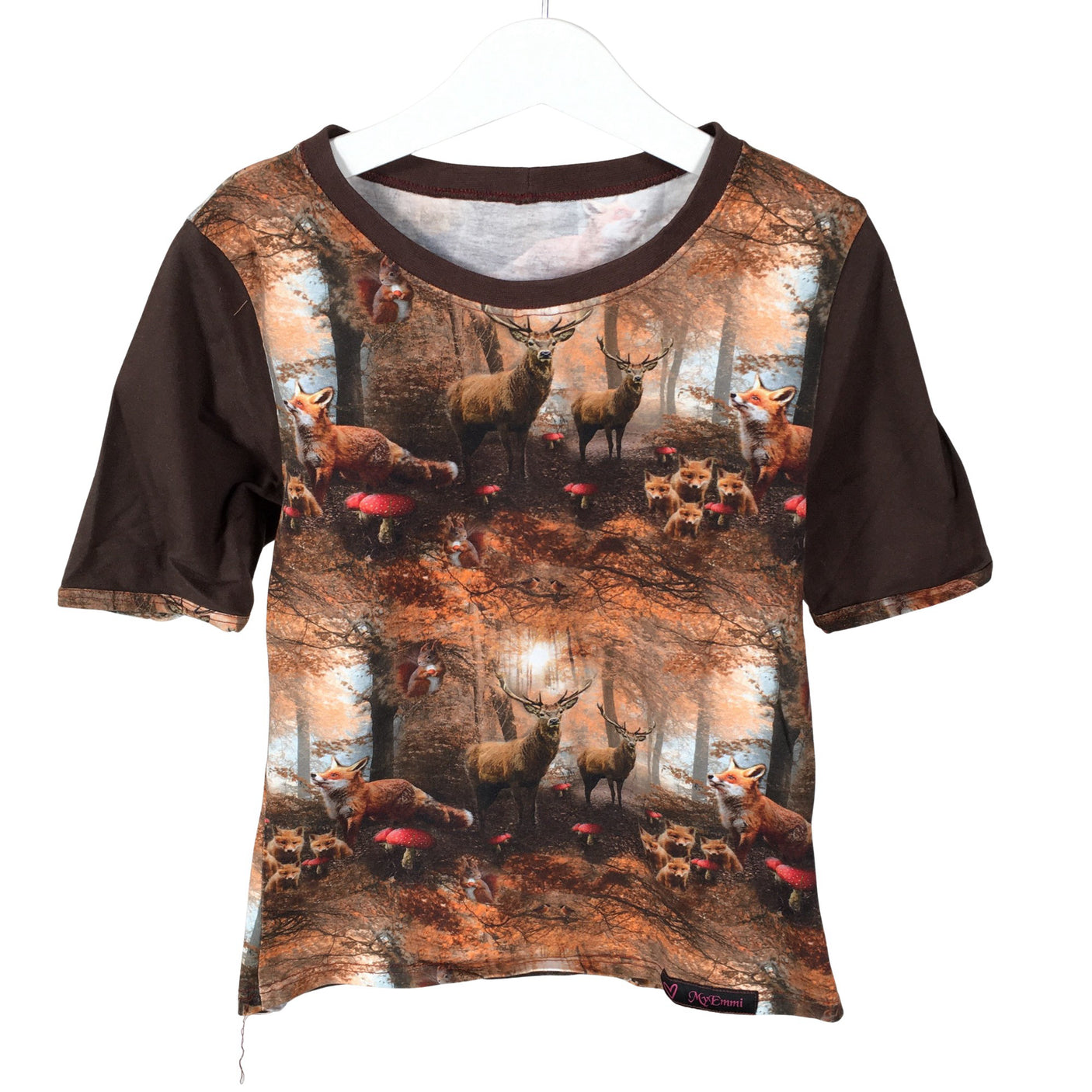 Unisex Handmade - Tricot shirt, size 116 - 122 - Brown (1)