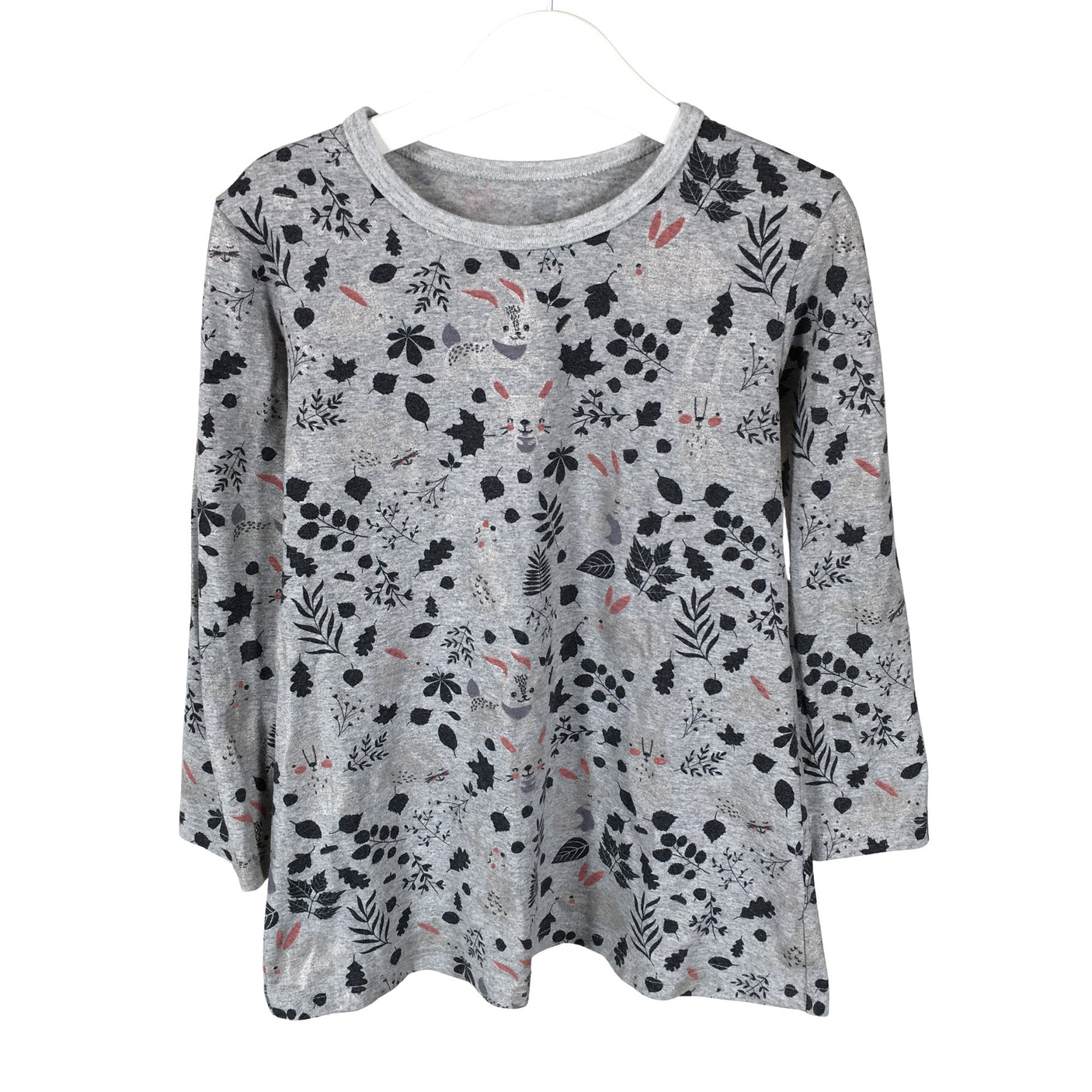 Unisex Handmade - Tricot dress, size 110 - 116 - Gray (1)