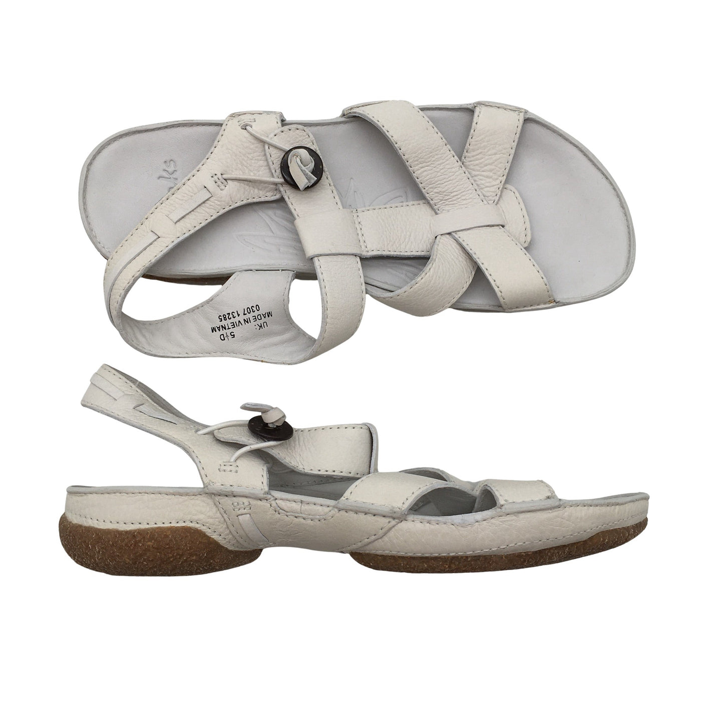 Unisex Clarks - Sandals, size 38 - White (1)