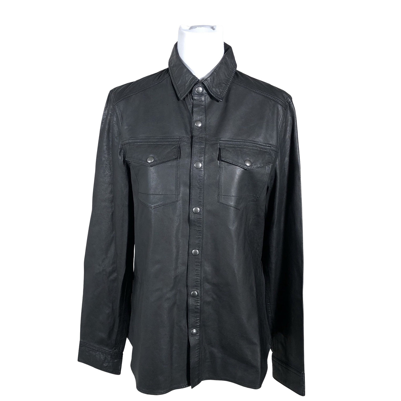 Unisex All Saints - Leather jacket, size 36 - Black (1)