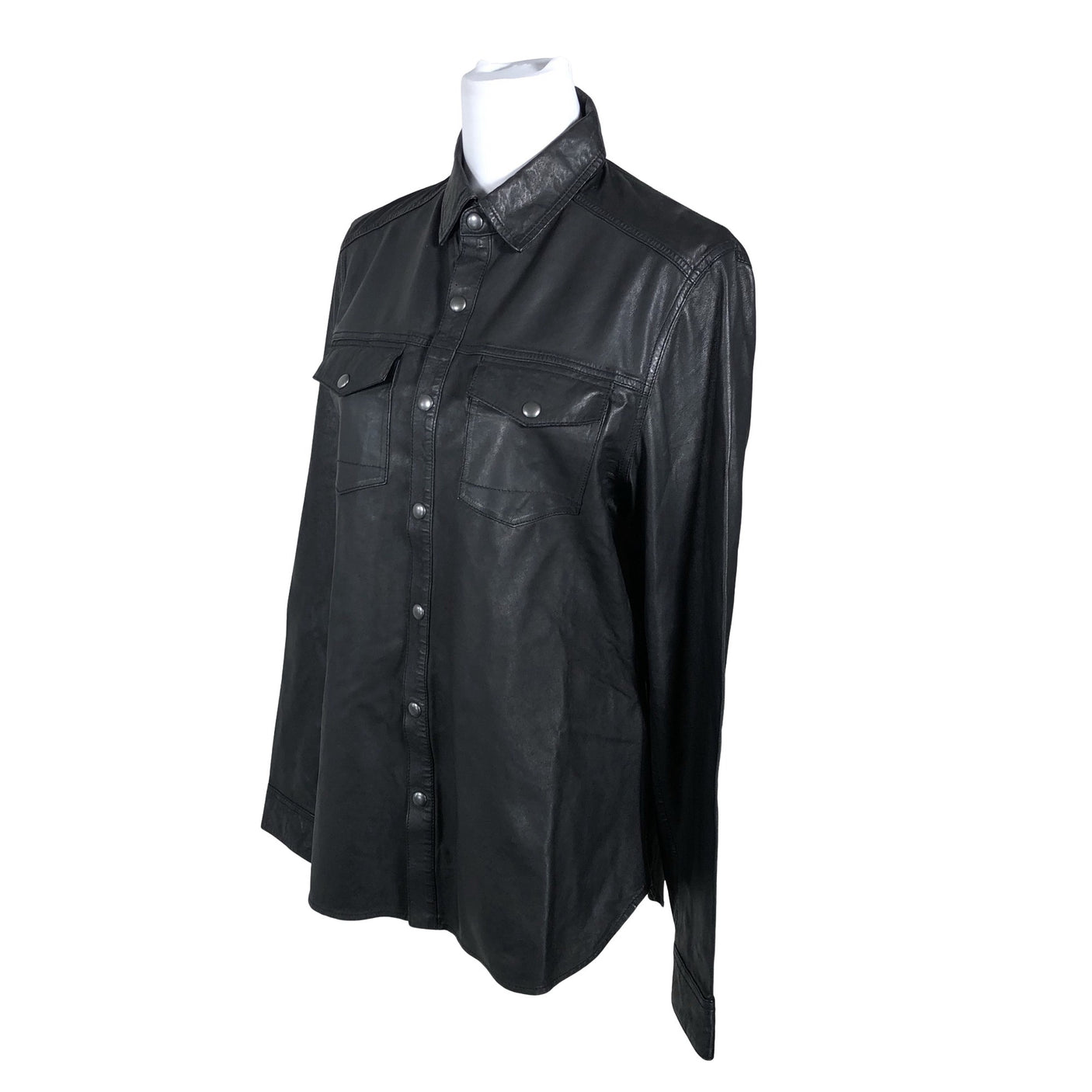 Unisex All Saints - Leather jacket, size 36 - Black (3)