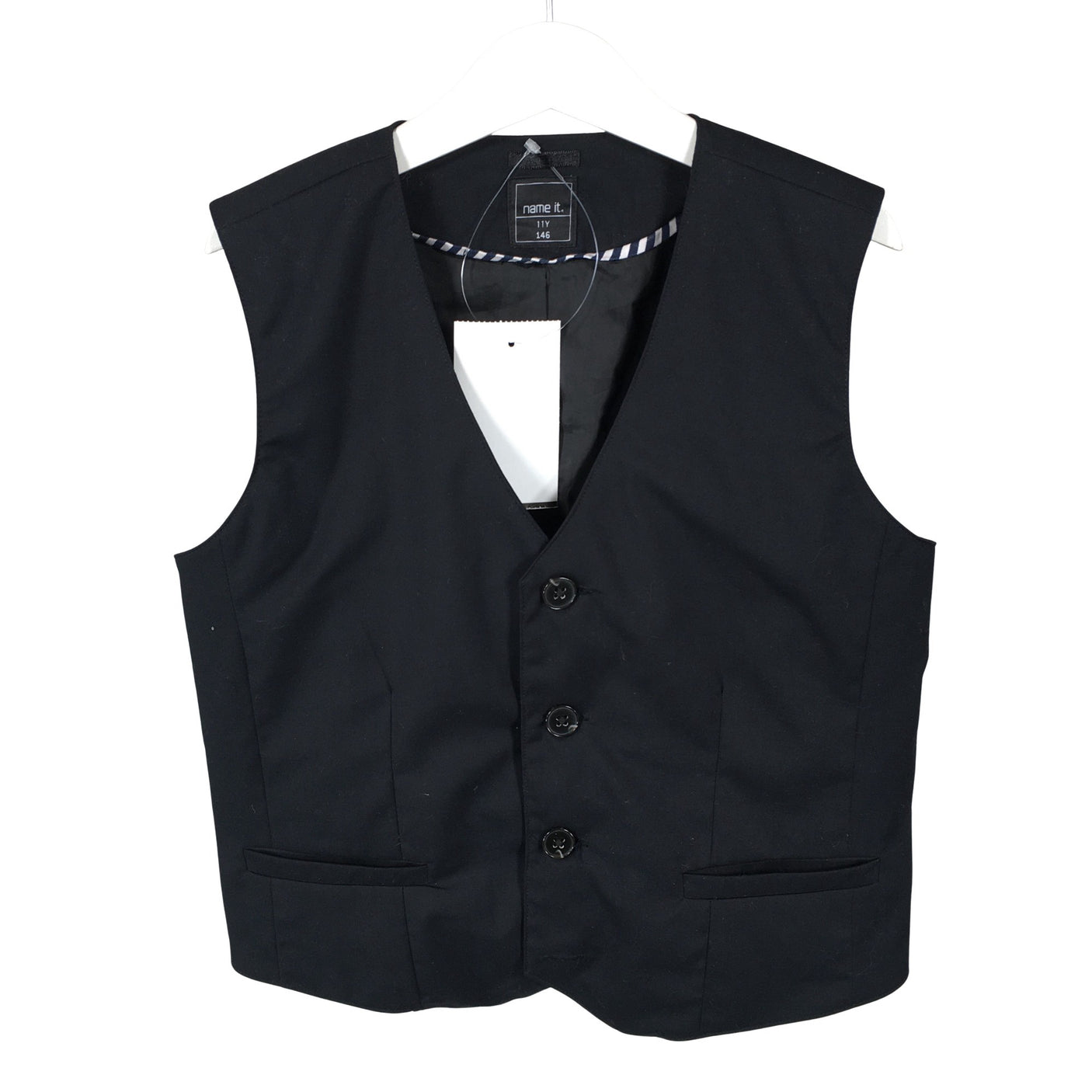Unisex Name It - Suit vest, size 140 - 146 - Black (1)