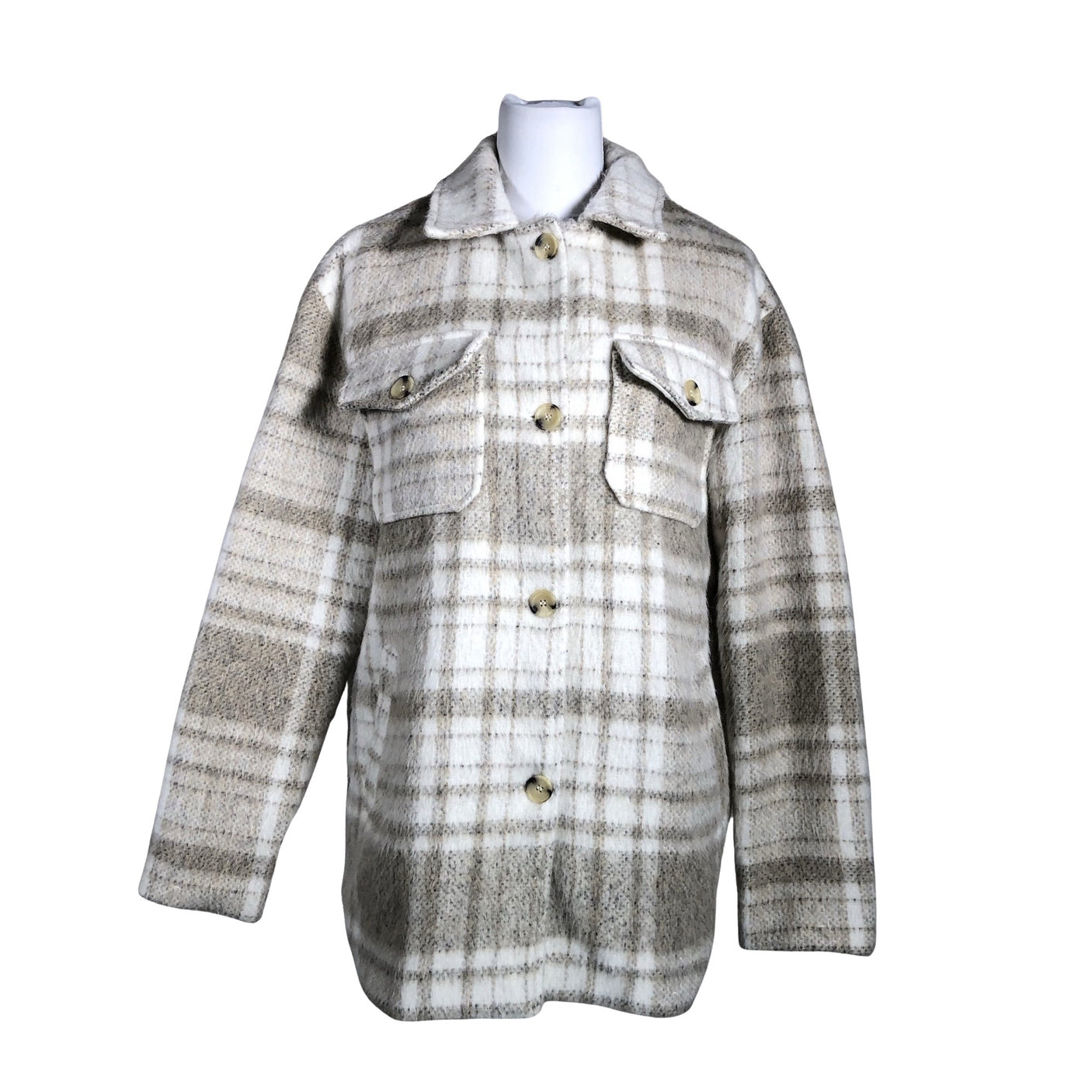 Unisex Na-KD - Wool coat, size 36 - Beige (1)