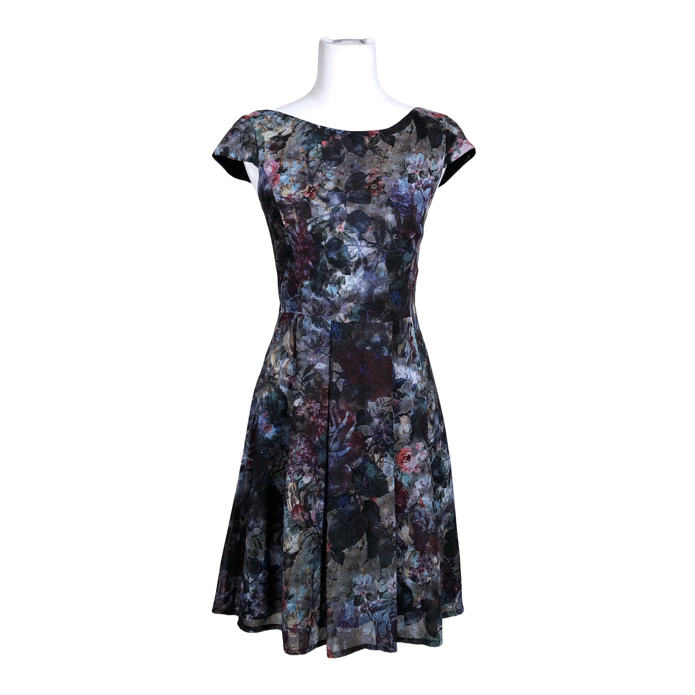 Unisex Your Face - Schiffon dress, size 34 - Black (1)