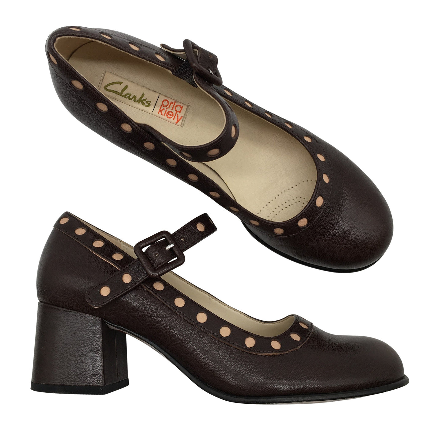 Unisex Clarks - High heels, size 38 - Brown (1)