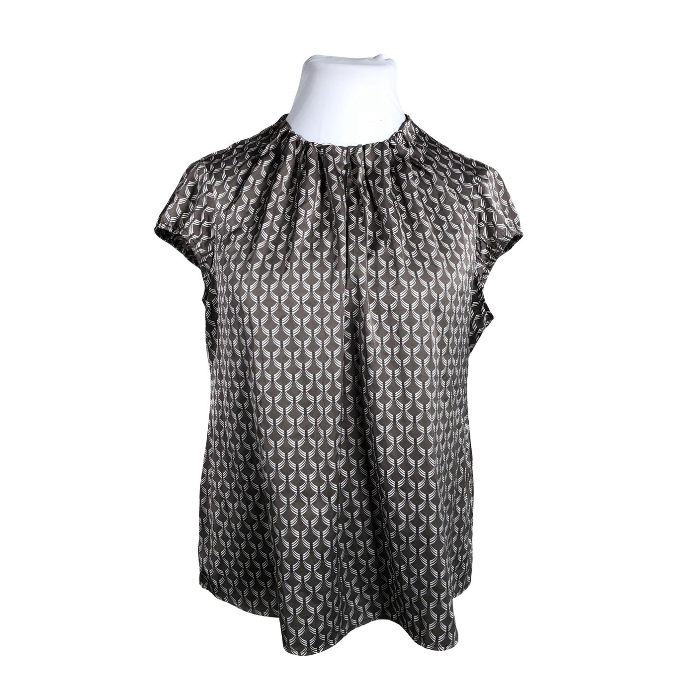 Unisex Comma - Short-sleeved blouse, size 44 - Brown (1)