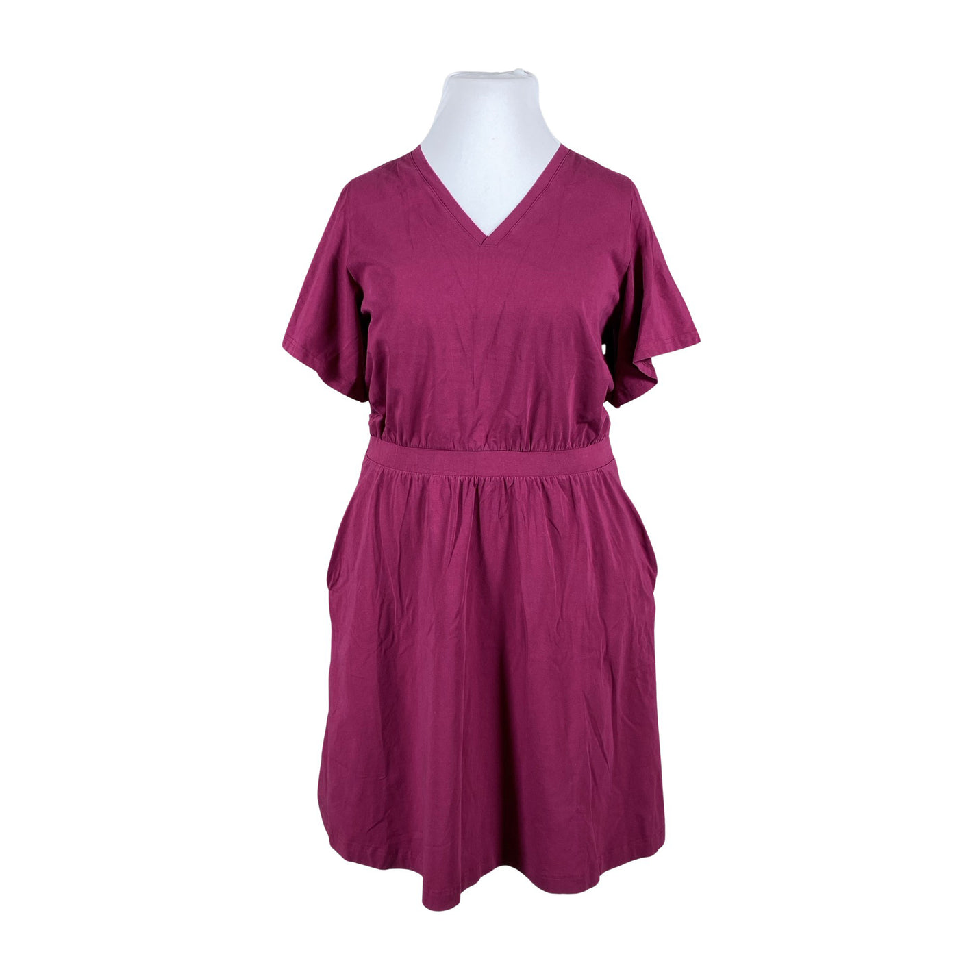 Unisex NOSH - Tricot dress, size 42 - Wine red (1)