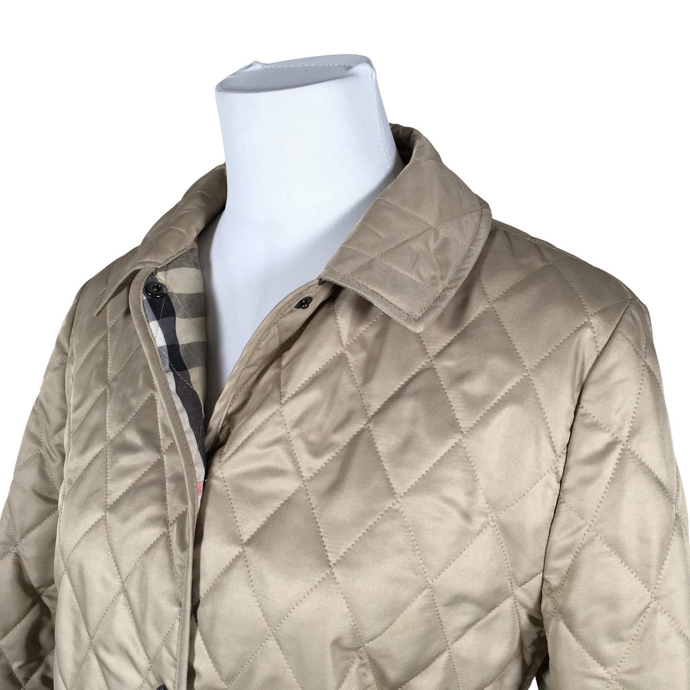 Unisex Burberry Brit - Quilted jacket, size 36 - Beige (3)