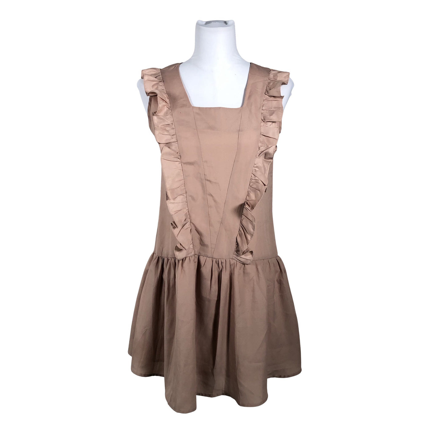Unisex Kling - Schiffon dress, size 34 - Brown (1)