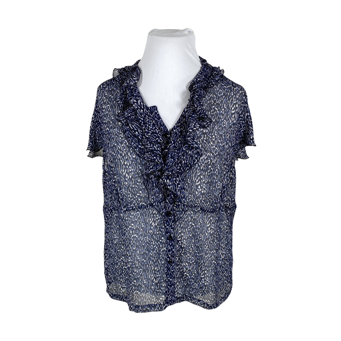 Unisex Voglia - Short-sleeved blouse, size 46 - Blue (1)