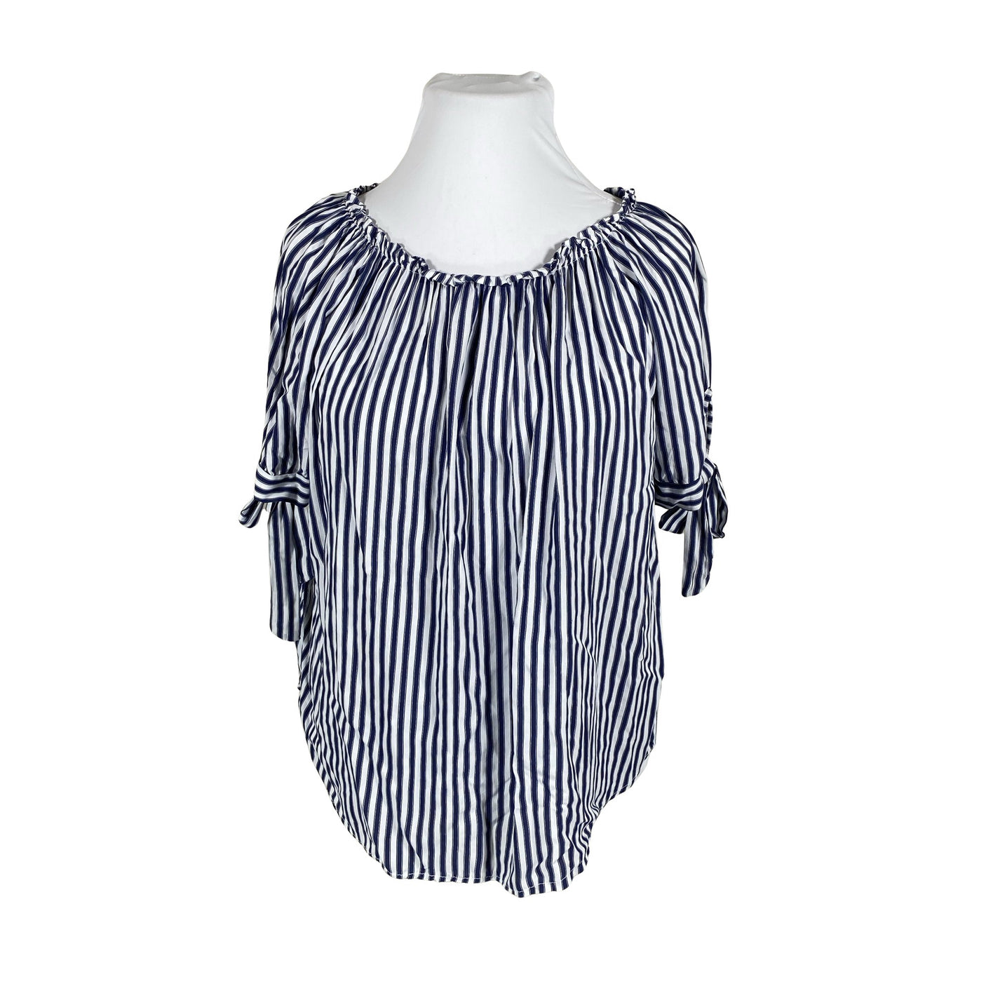 Unisex Fashion Highlight - Short-sleeved blouse, size 44 - White (1)