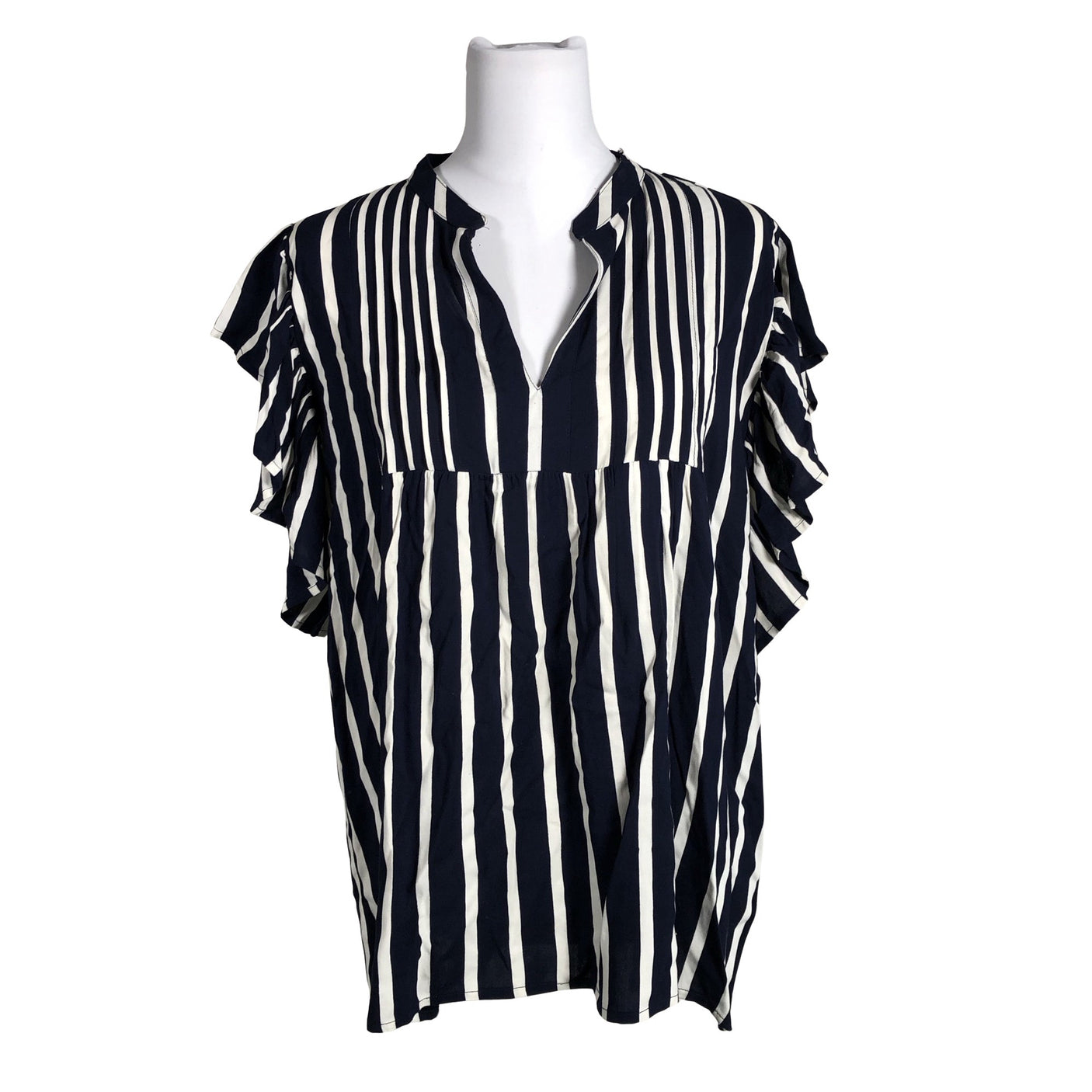 Unisex Marc Lauge - Short-sleeved blouse, size 40 - Blue (1)