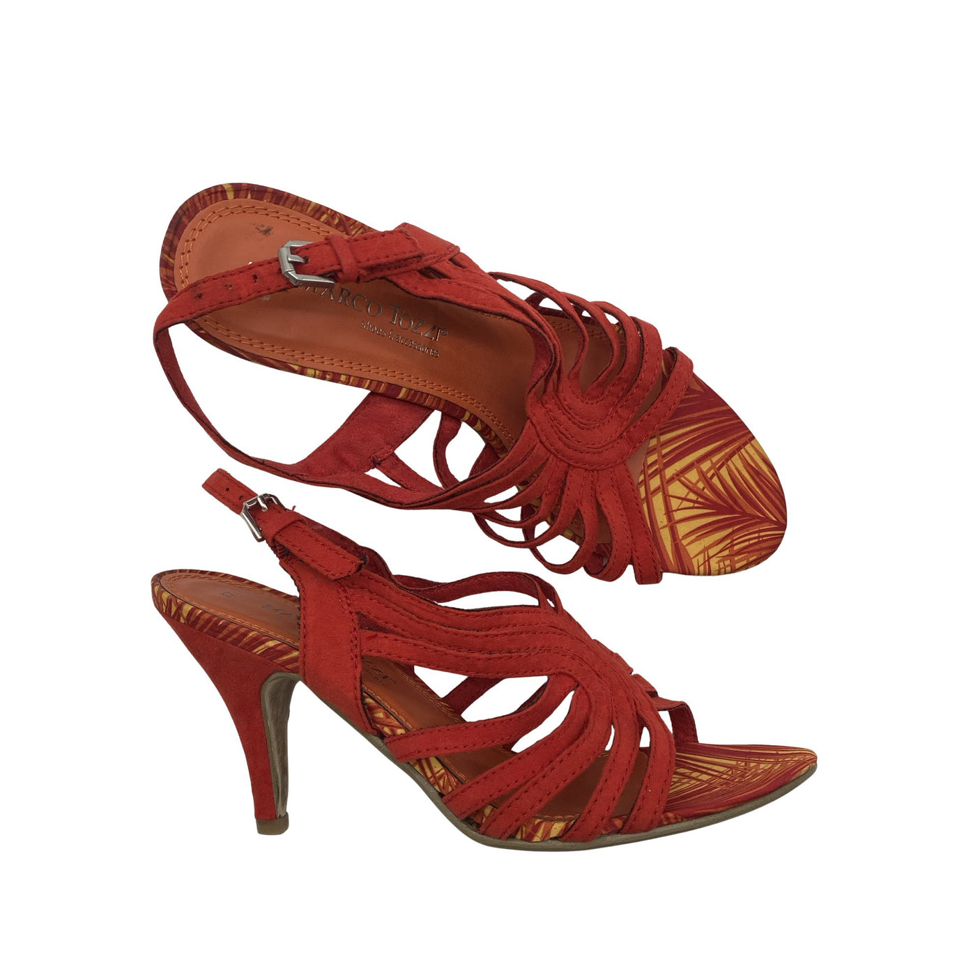 Unisex Marco Tozzi - Heeled sandals, size 37 - Red (1)