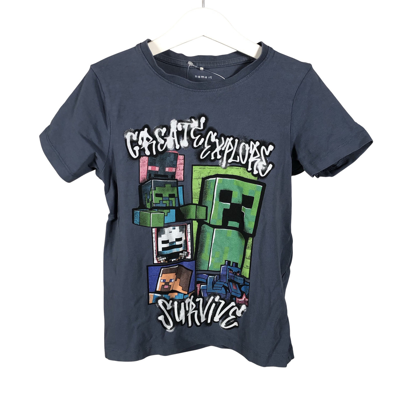 Unisex Name It - T-shirt, size 122 - 128 - Blue (1)