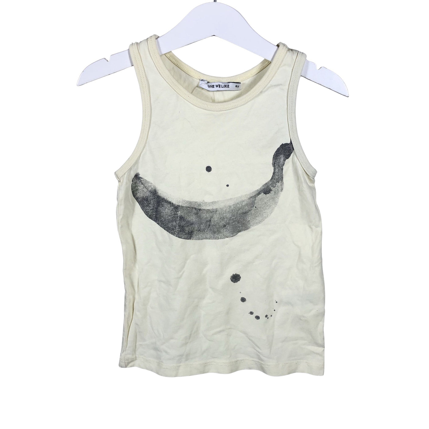 Unisex One We Like - Tricot tank top, size 104 - 110 - Yellow (1)