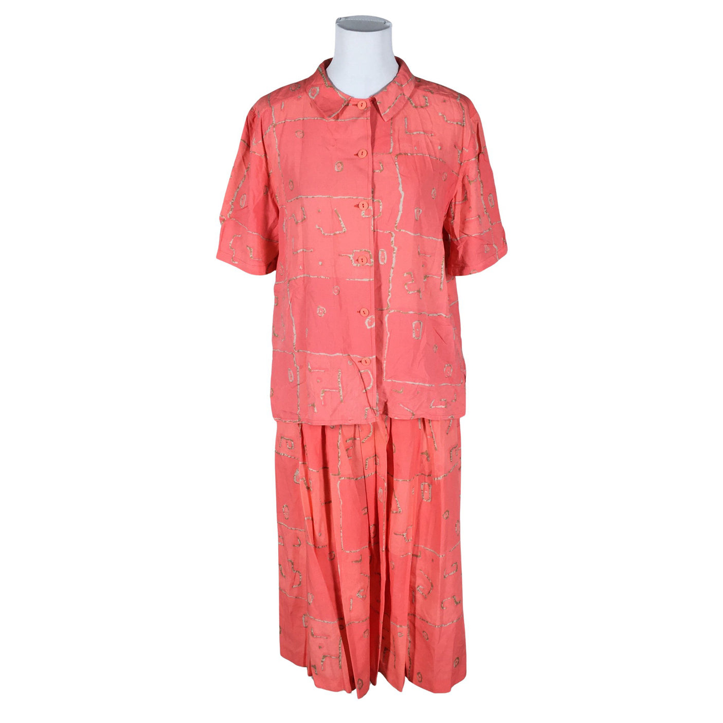 Unisex Marimekko - Short-sleeved blouse, size 38 - Light pink (1)