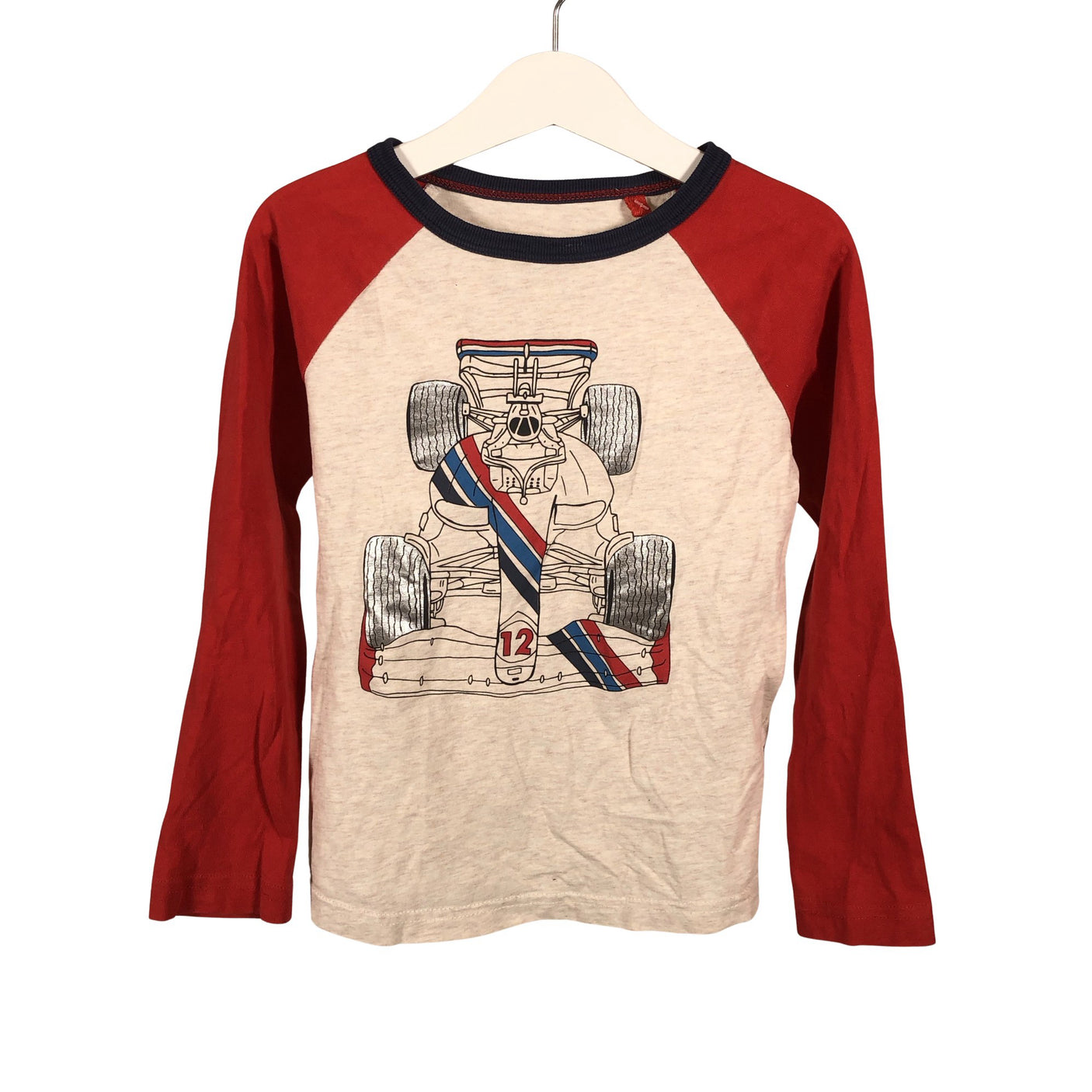 Unisex Mini Boden - Tricot shirt, size 110 - 116 - Red (1)