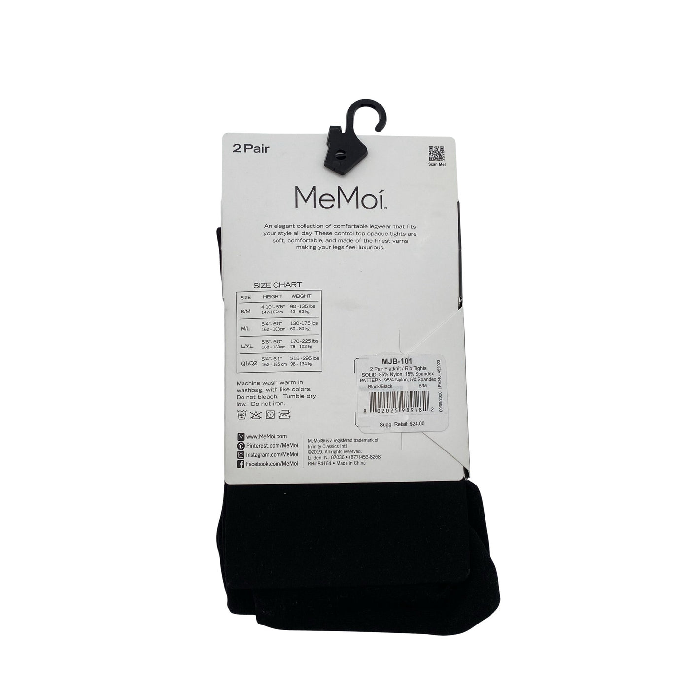 Unisex MeMoi - Schiffon trousers, size 36 - Black (2)