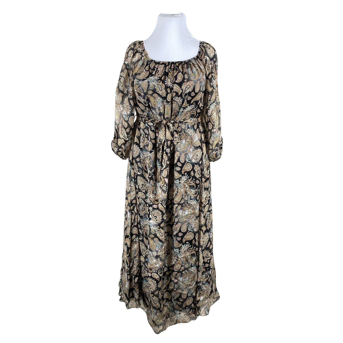 Unisex Bohemiana - Schiffon dress, size 42 - Black (1)