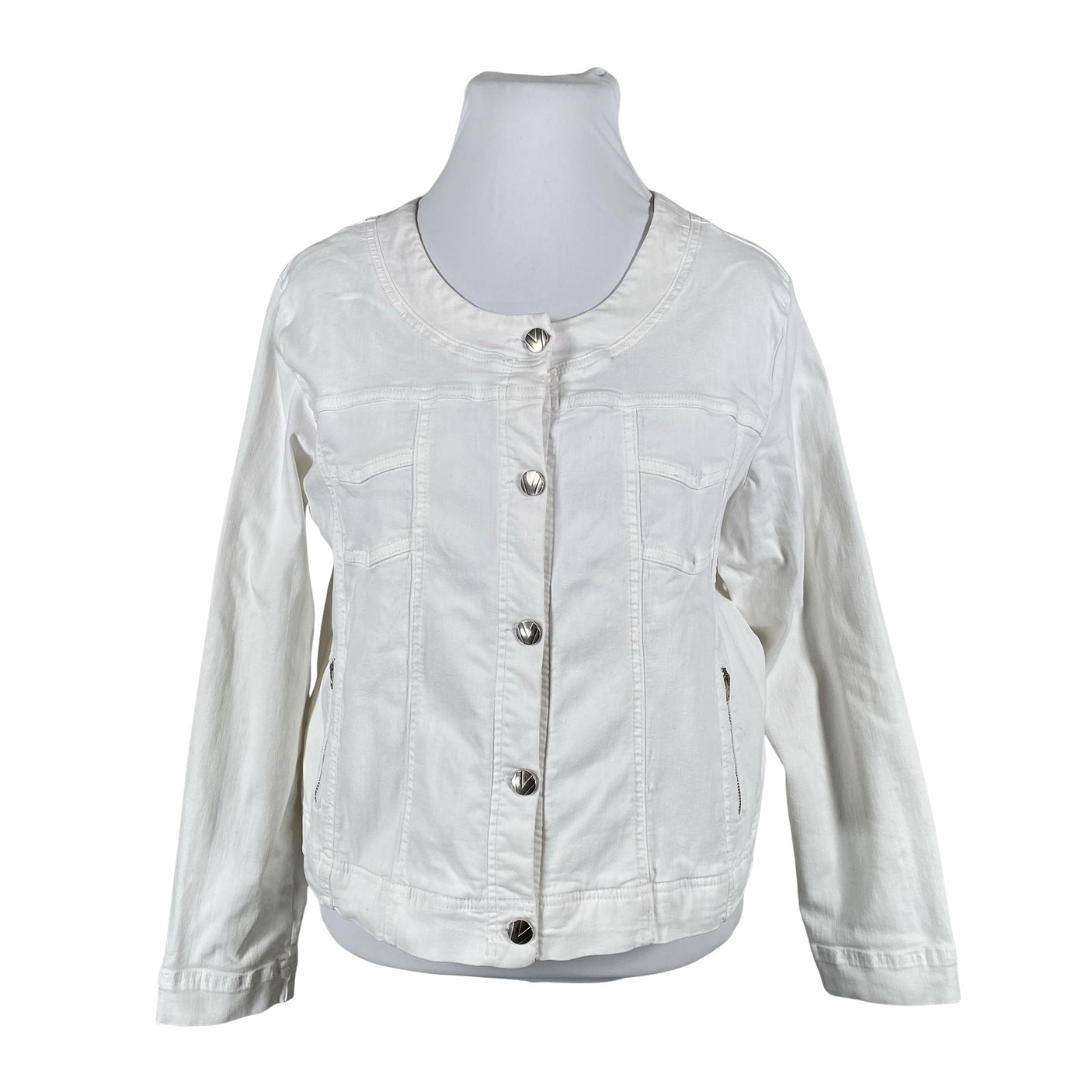 Unisex Voglia - Denim jacket, size 48 - White (1)