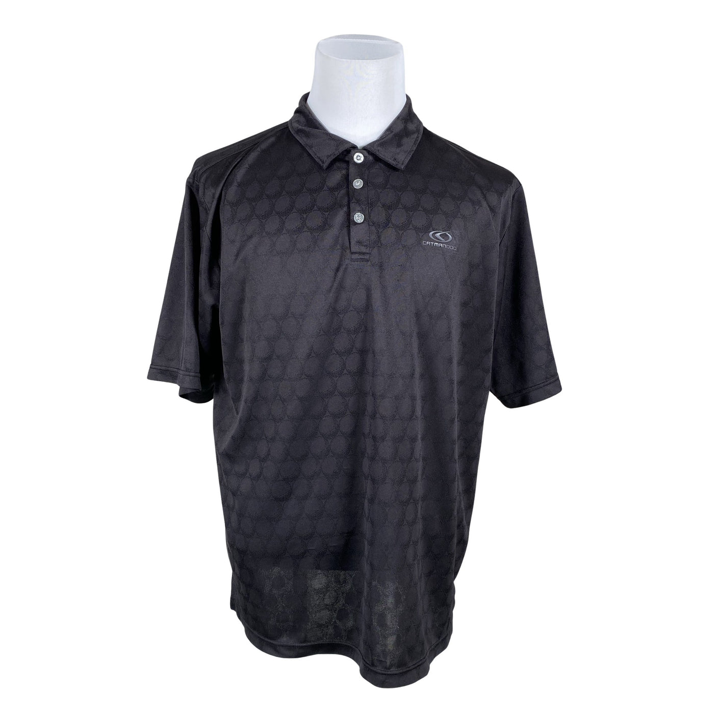 Unisex Catmandoo - Sports shirt, short sleeve, size XL - Black (1)