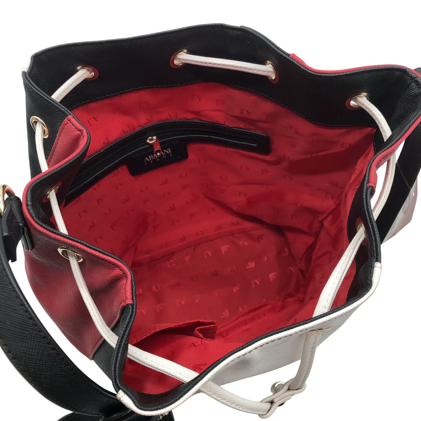 Unisex Armani Jeans - Shoulder bag, size Maxi - Red (3)