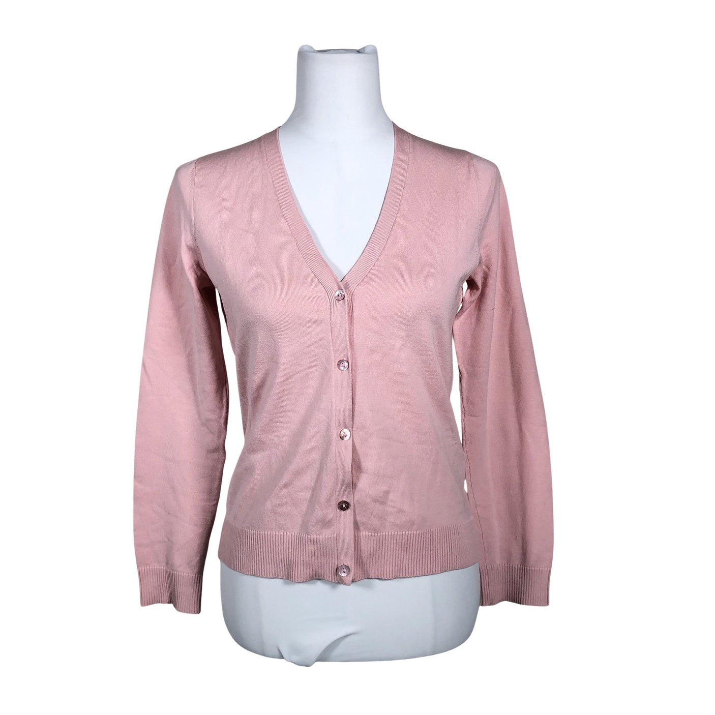 Unisex August Silk - Cardigan, size 38 - Light pink (1)