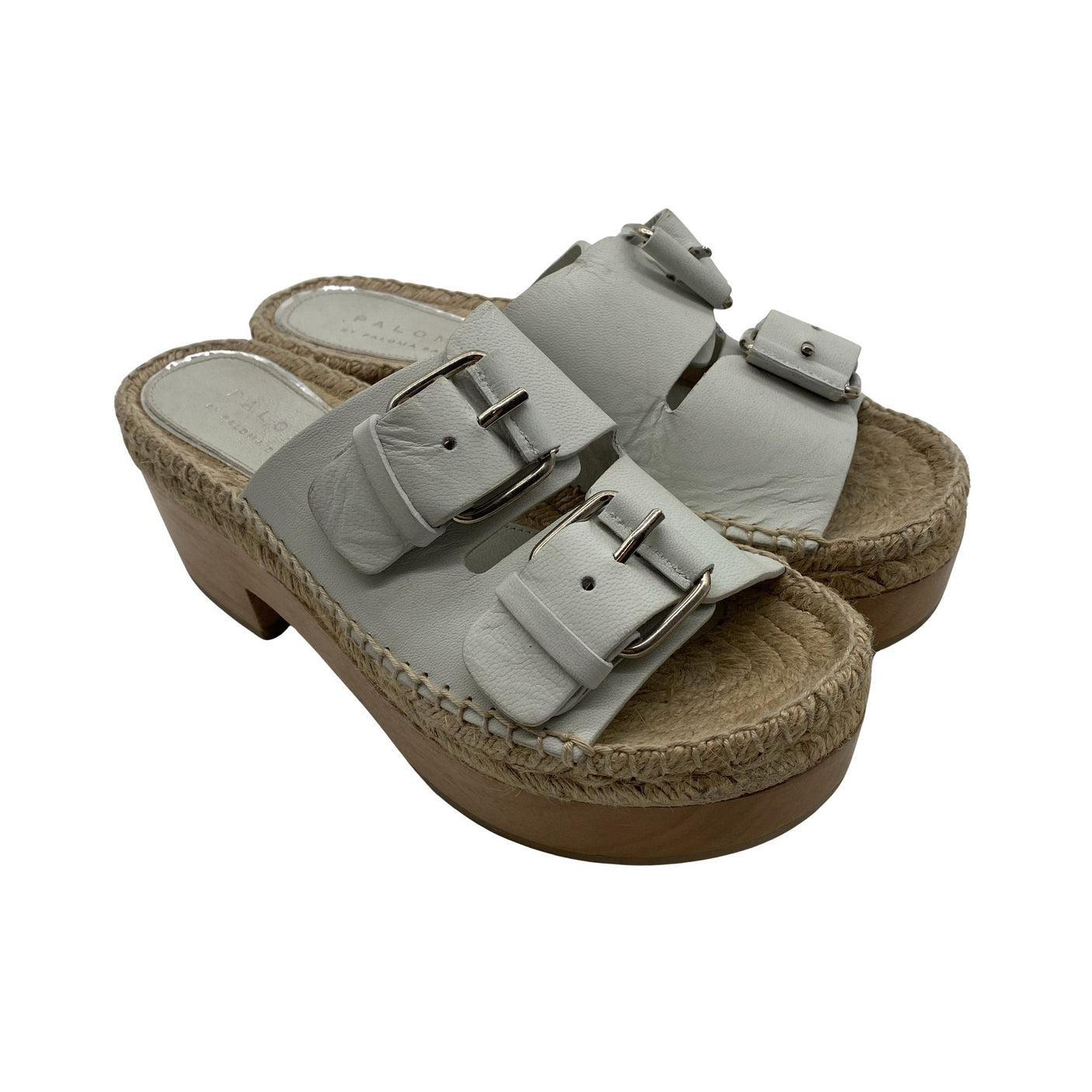 Unisex Paloma Barcelo - Heeled sandals, size 38 - Beige (2)