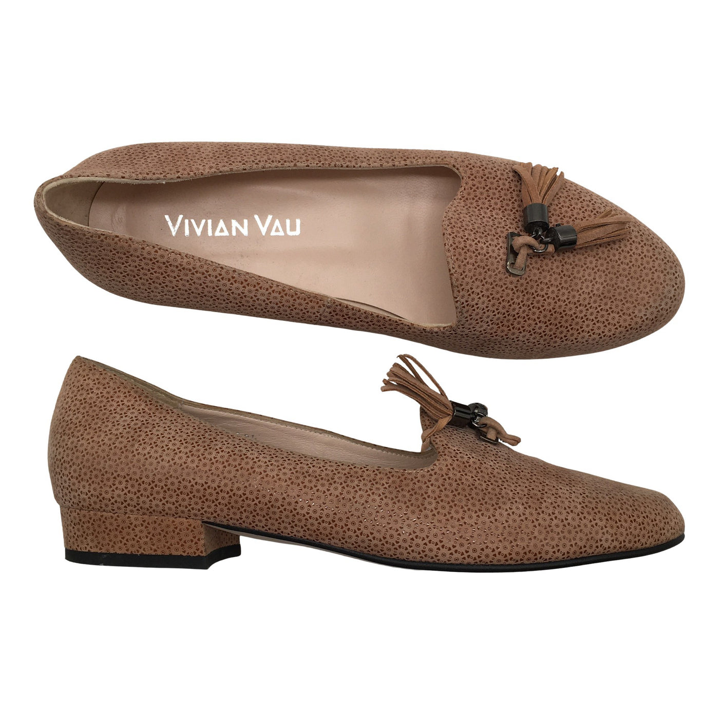 Unisex Vivian Vau - Ballerinas, size 38 - Brown (1)