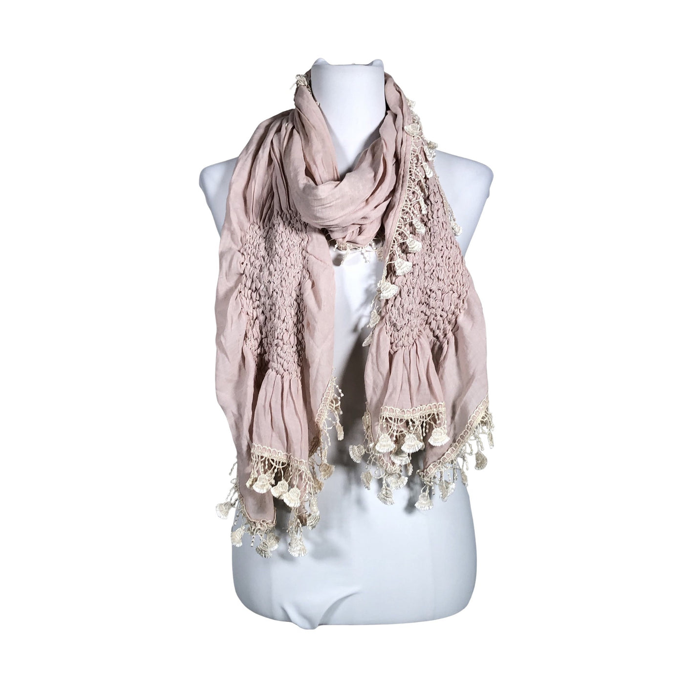 Unisex Zay - Scarf, size Midi - Light pink (1)