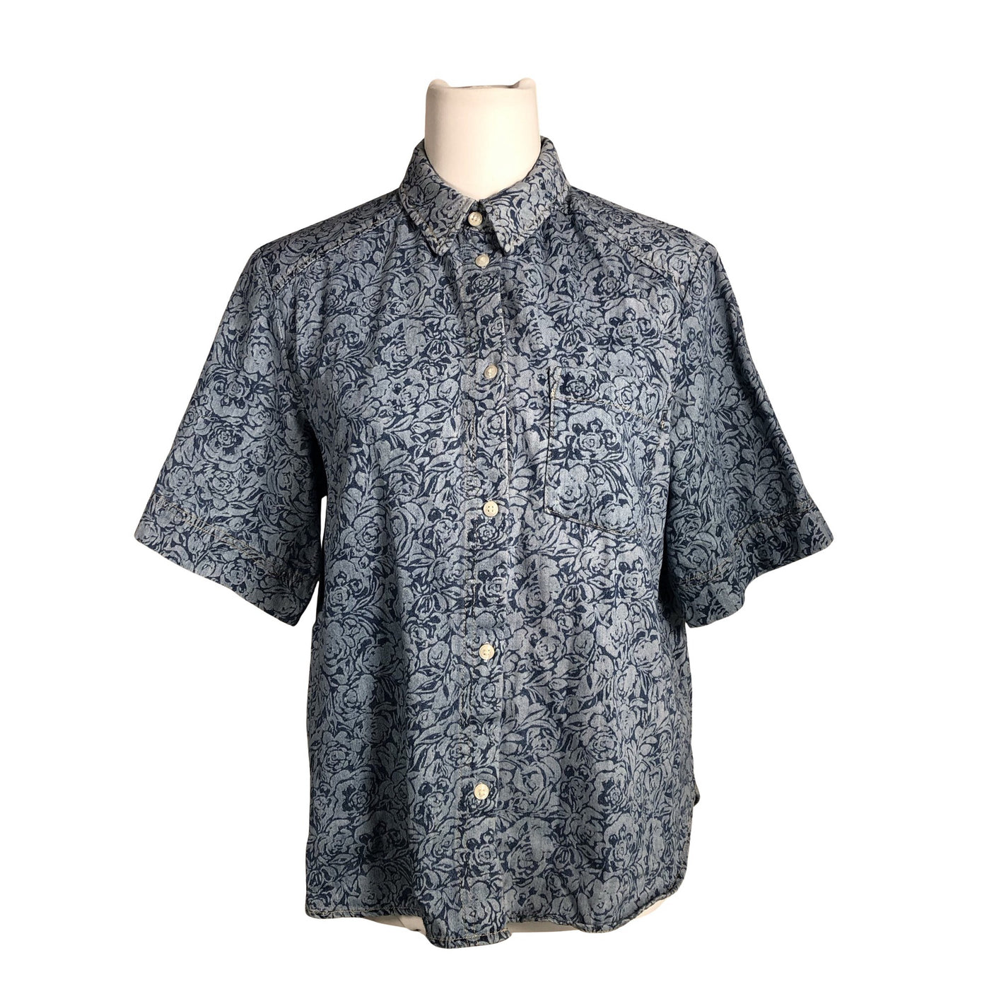 Unisex Part two - Collared shirt, size 38 - Blue (1)
