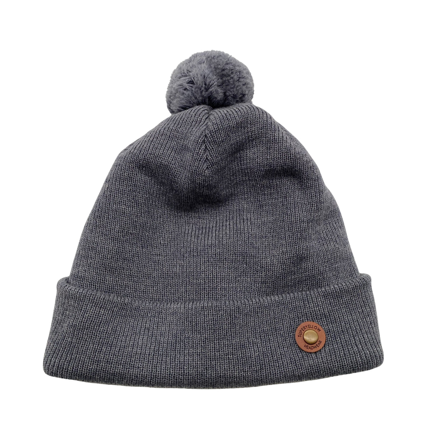 Unisex Super Yellow - Winter beanie, size 52 - 54 cm - Gray (1)