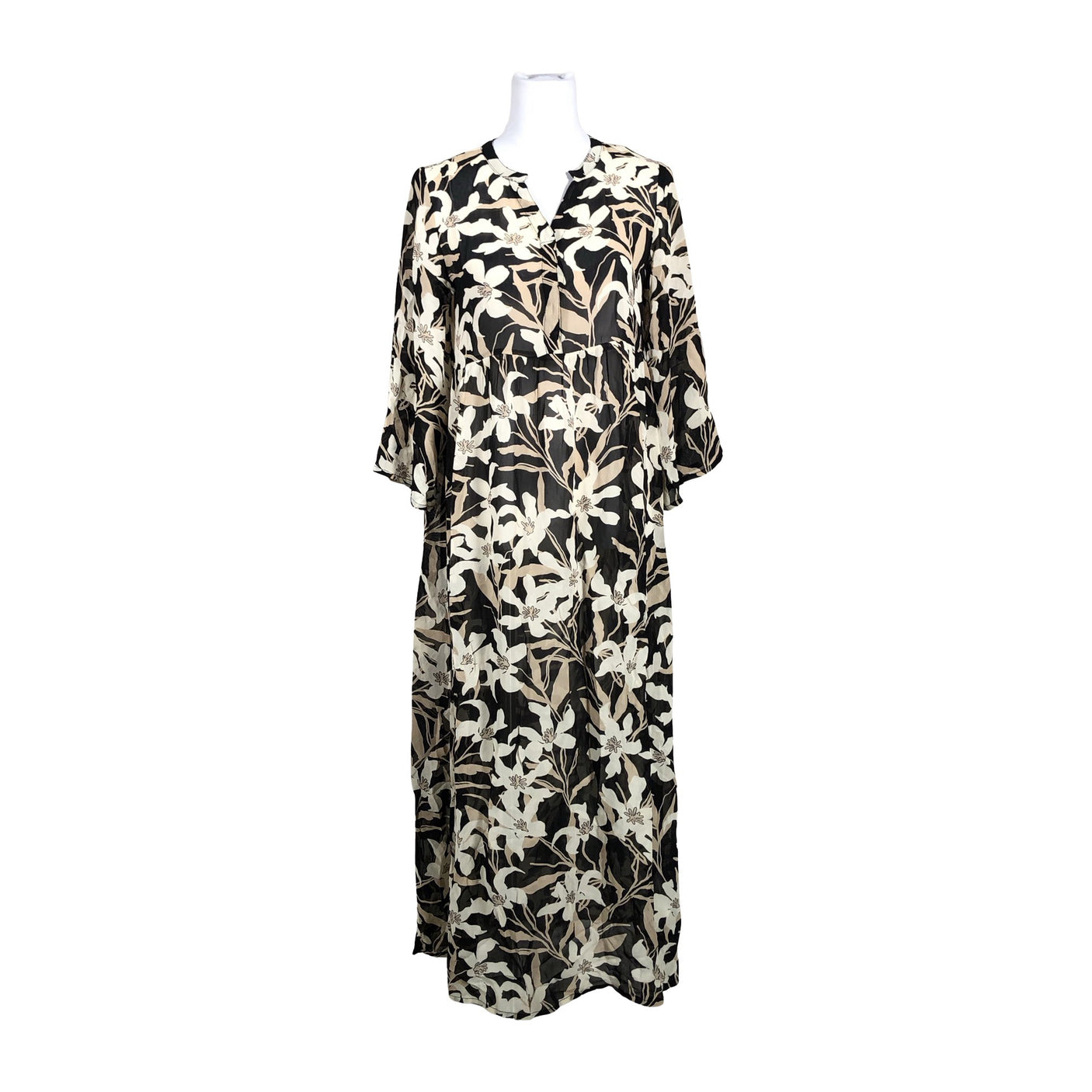 Unisex Part two - Schiffon dress, size 34 - Black (1)
