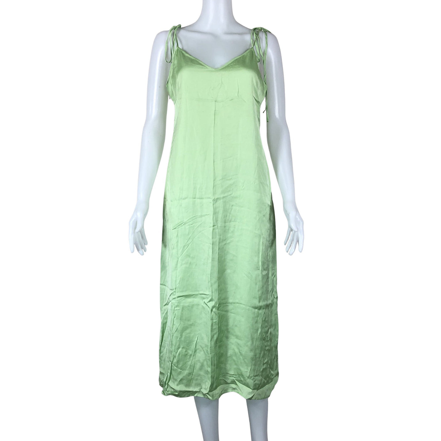Unisex &Other Stories - Schiffon dress, size 38 - Green (1)