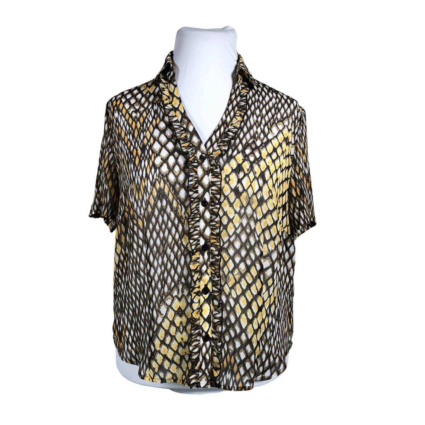 Unisex Basler - Short-sleeved blouse, size 42 - Yellow (1)