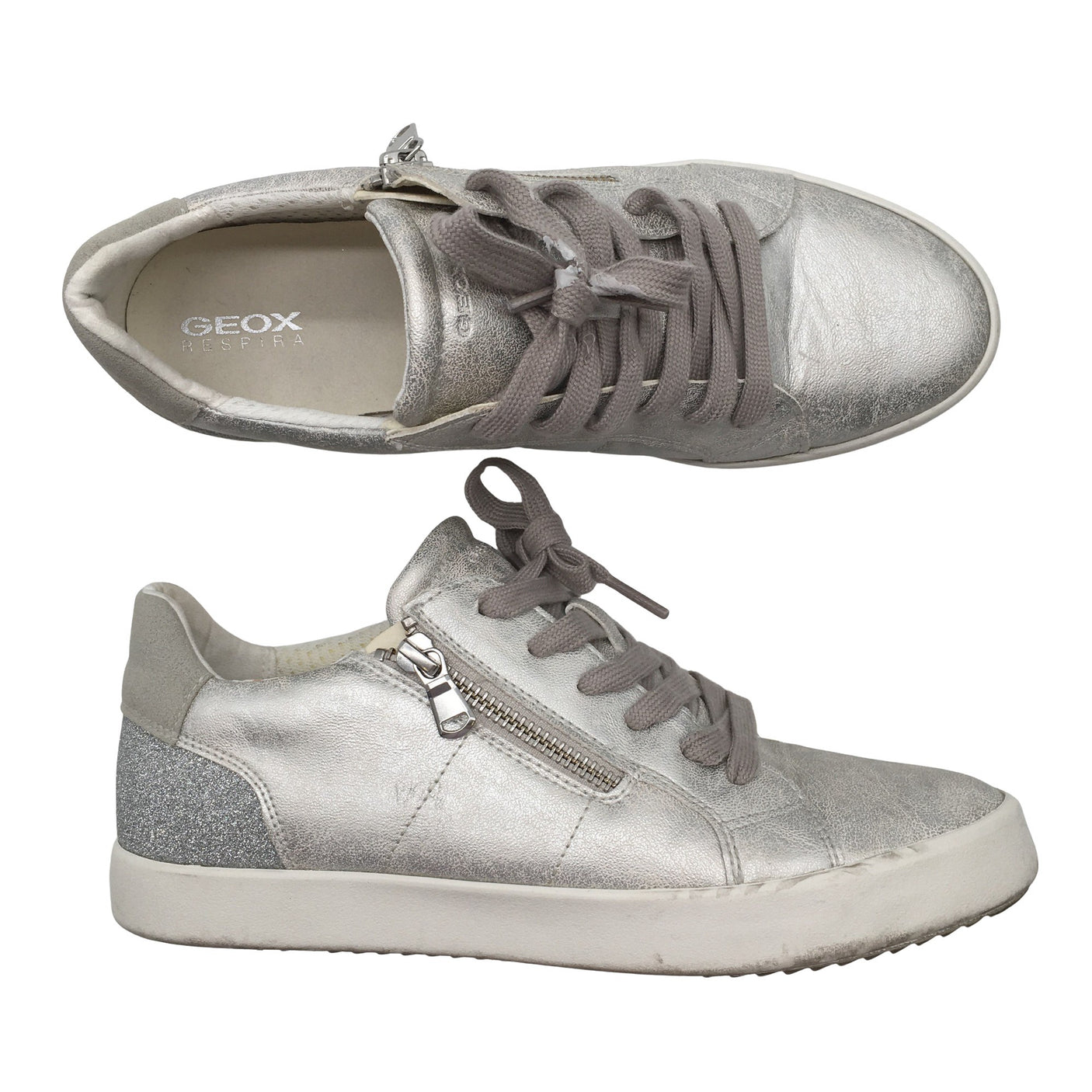 Unisex Geox - Casual sneakers, size 38 - Silver (1)
