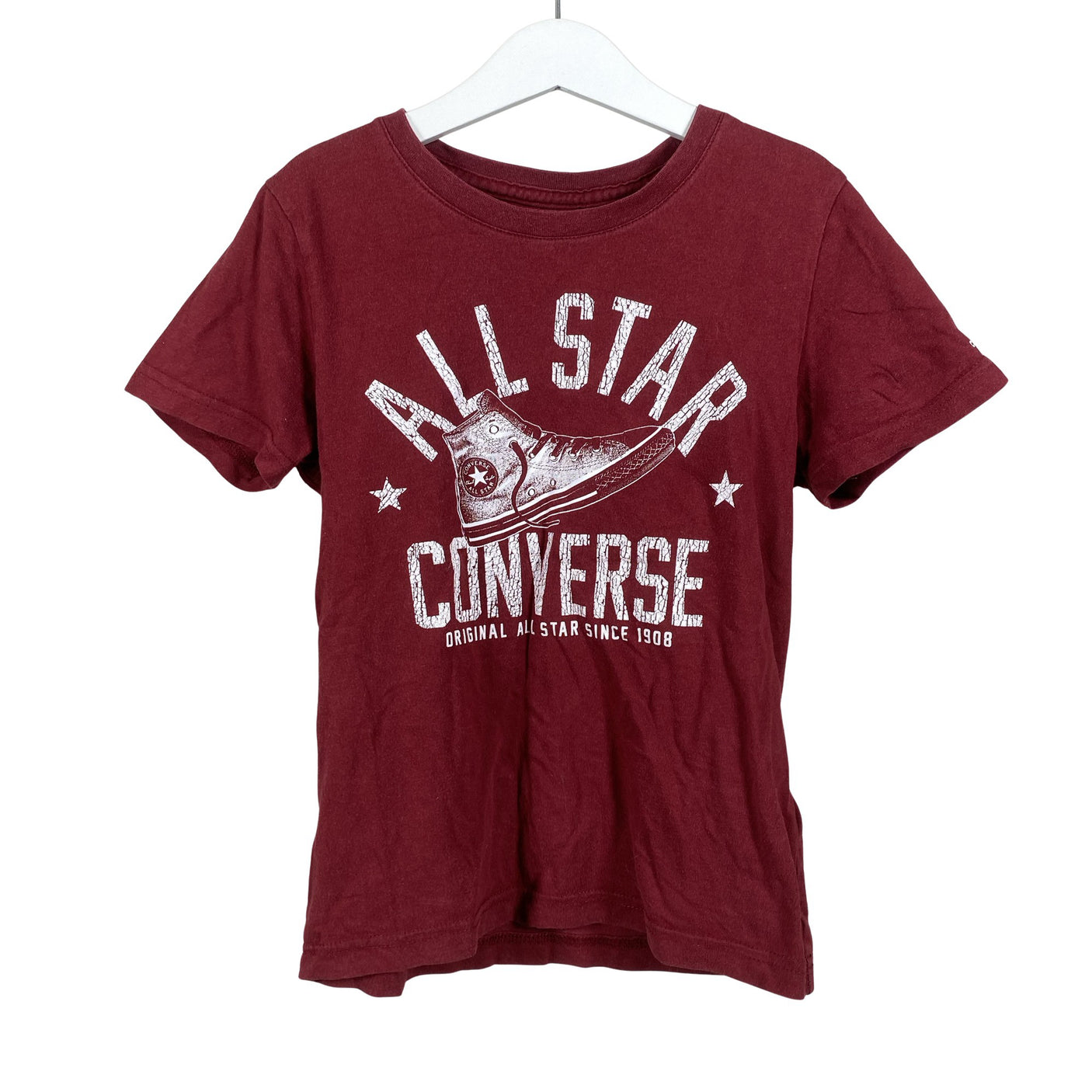 Unisex Converse - T-shirt, size 116 - 122 - Red (1)