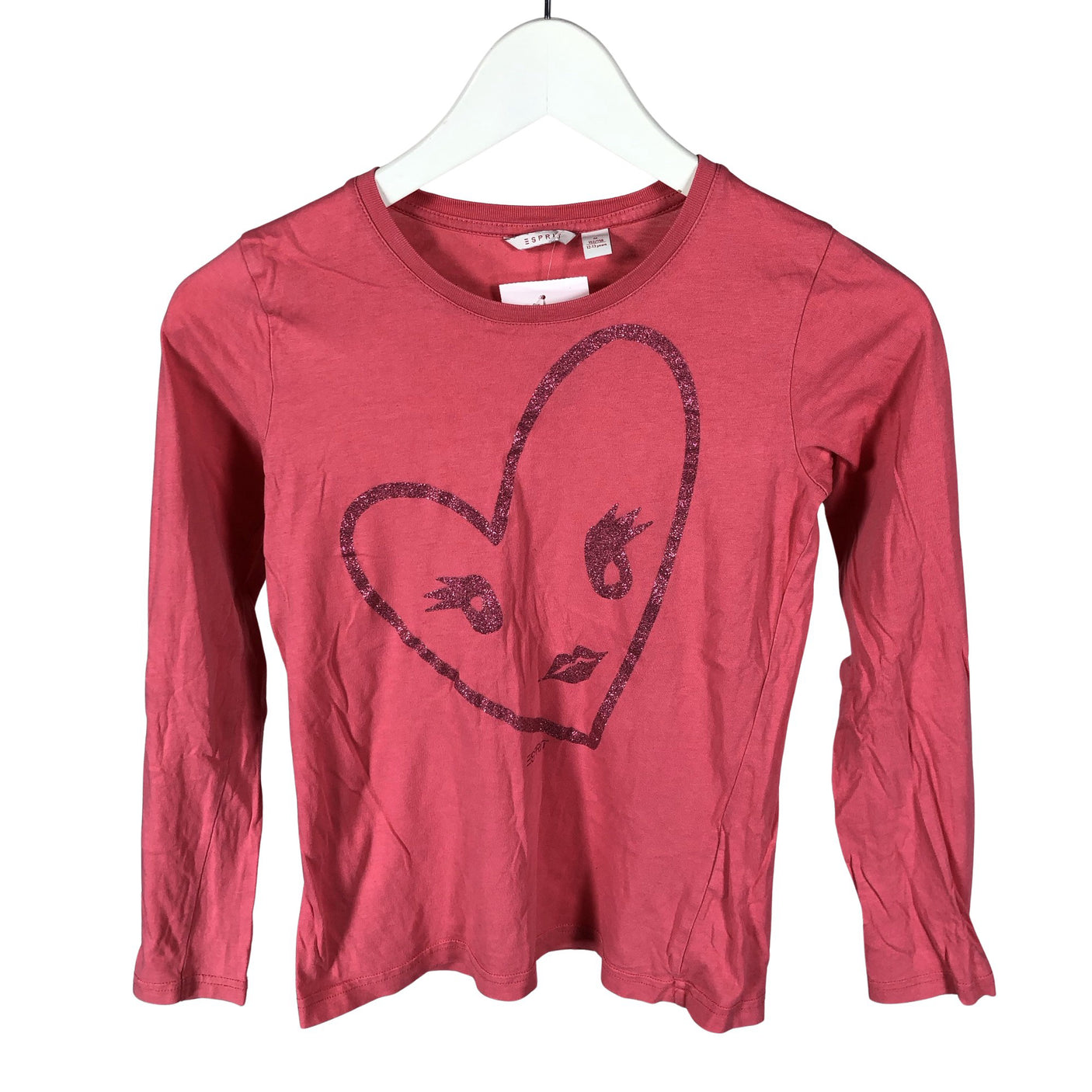 Unisex Esprit - Tricot shirt, size 152 - 158 - Light pink (1)